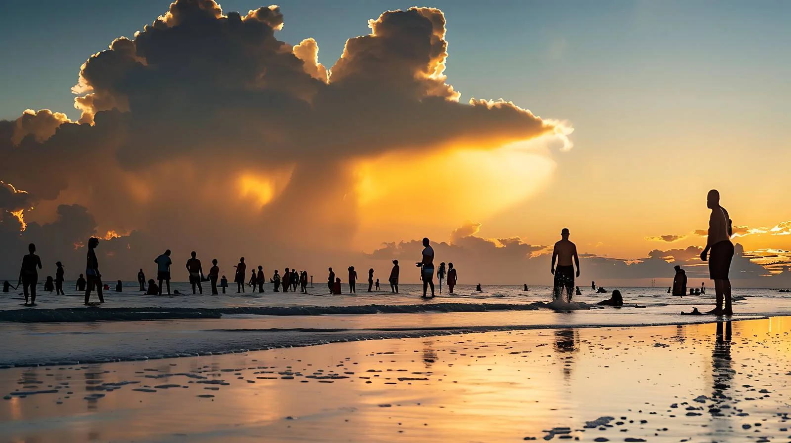 Fort Myers Beach Silhouettes — free download from Dotvec