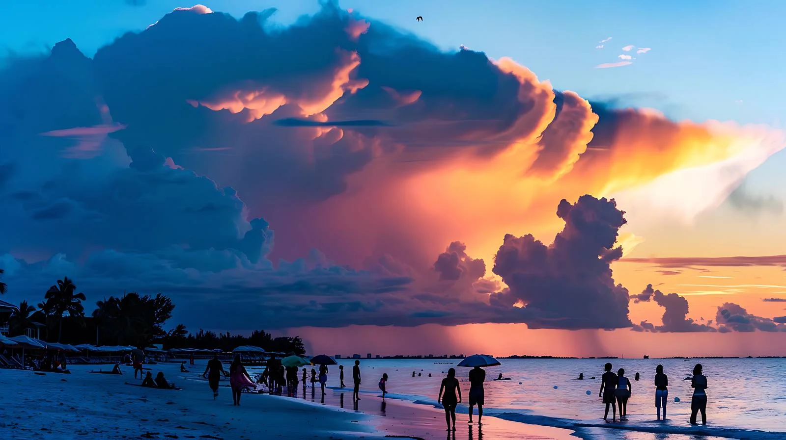 Fort Myers Beach Silhouettes — free download from Dotvec