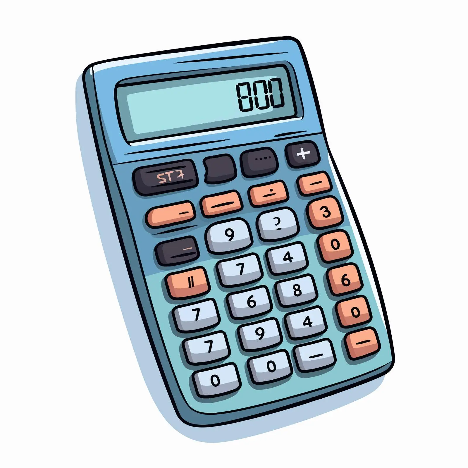 Calculator Design Vector Graphic Illustration – free mathematics image from Dotvec