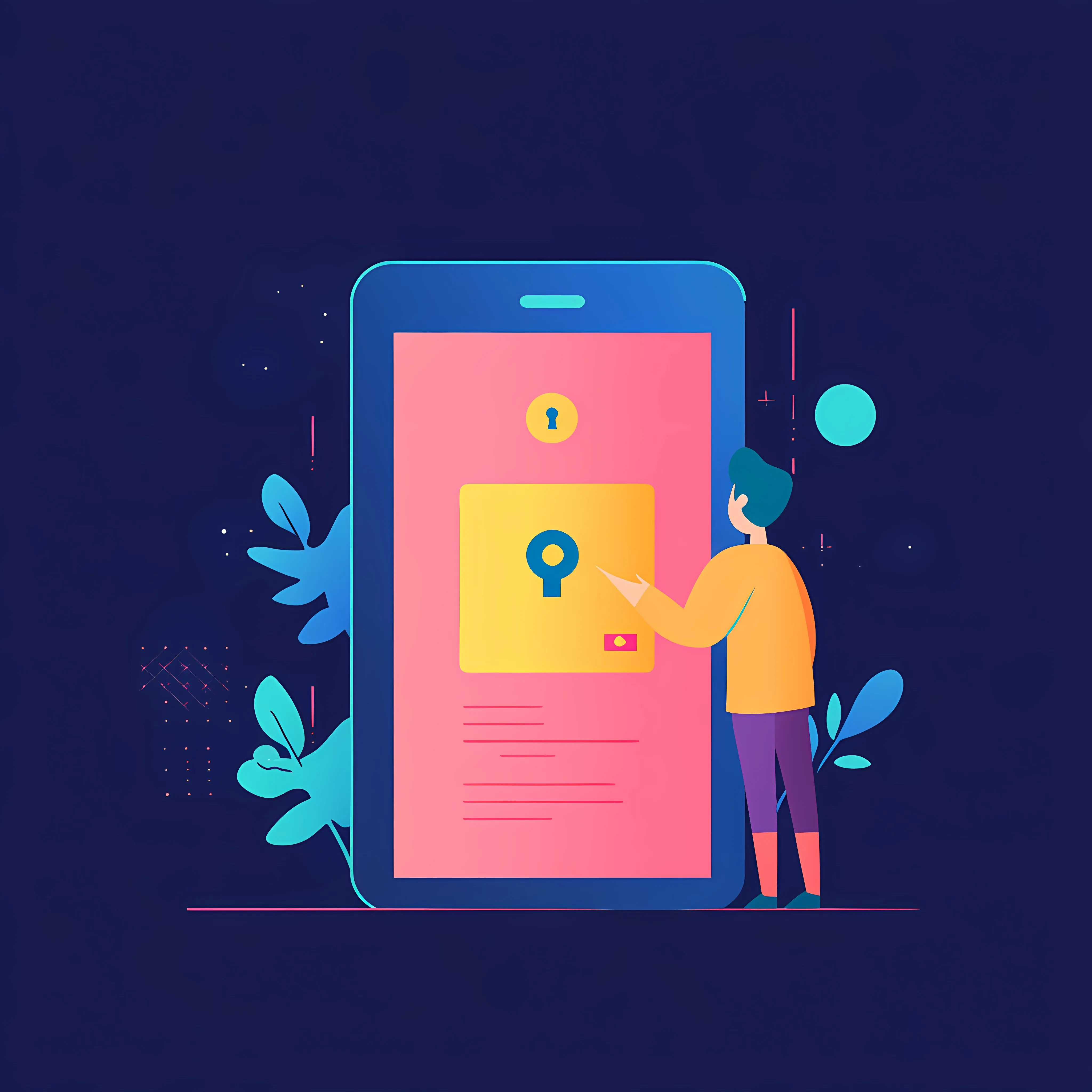 User Login Security Vector Illustration – free it security image from Dotvec