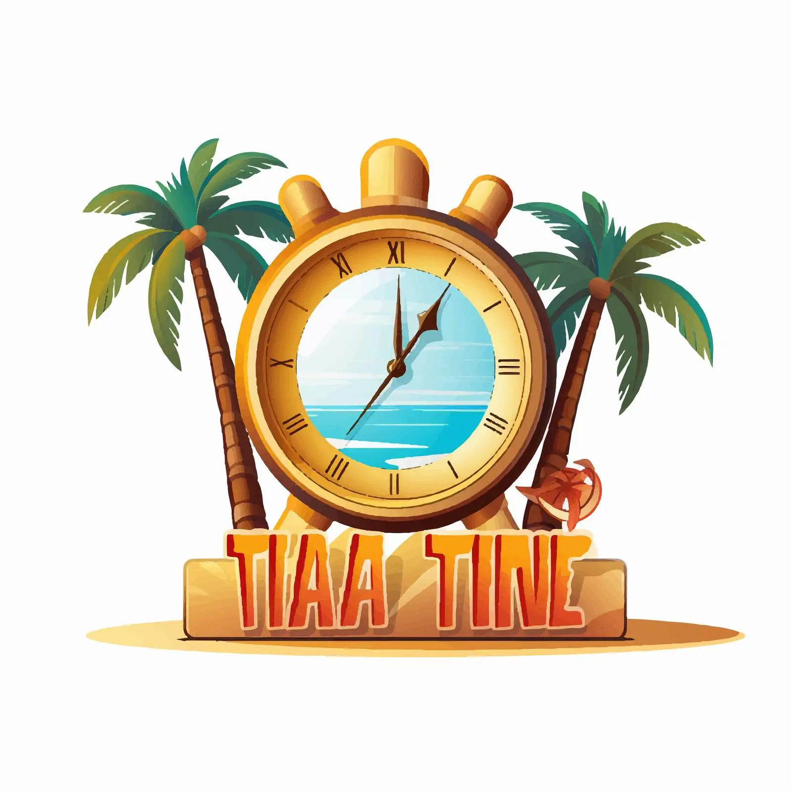 Vacation Time Icon on White Background — free download from Dotvec