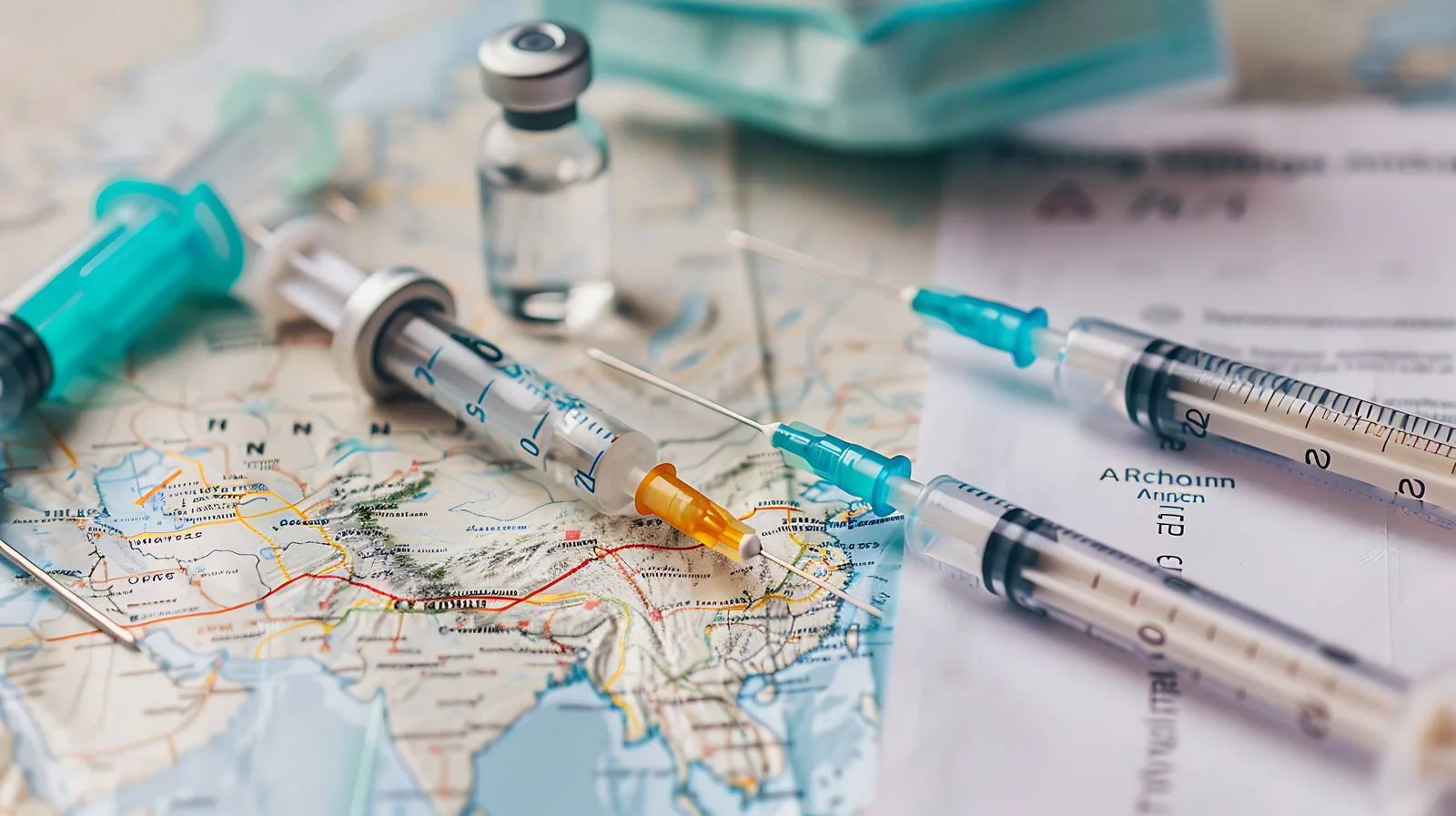 Vital Vaccine Equipment on Map — free download from Dotvec