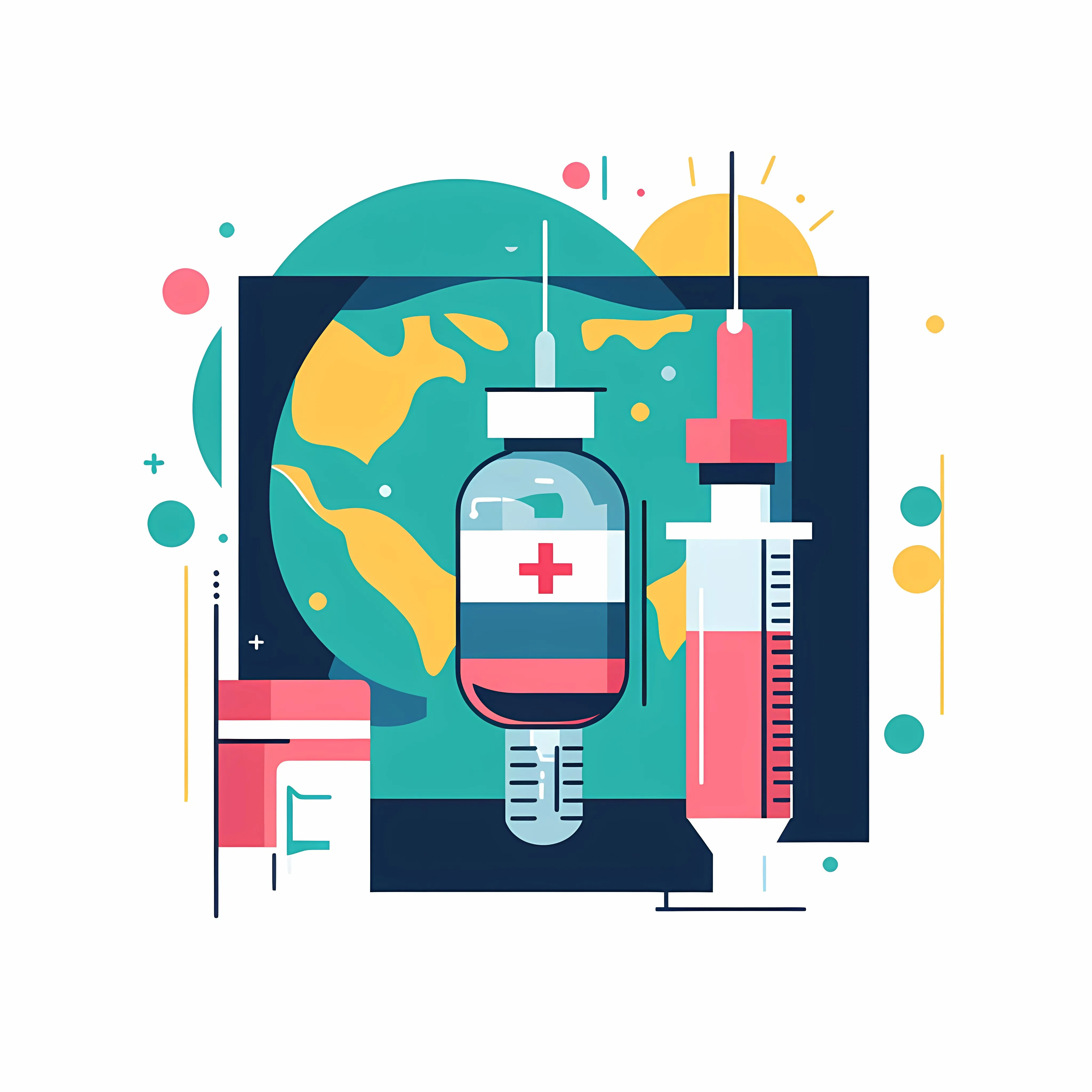 World Medicine Vaccine Vector Illustration — free download from Dotvec