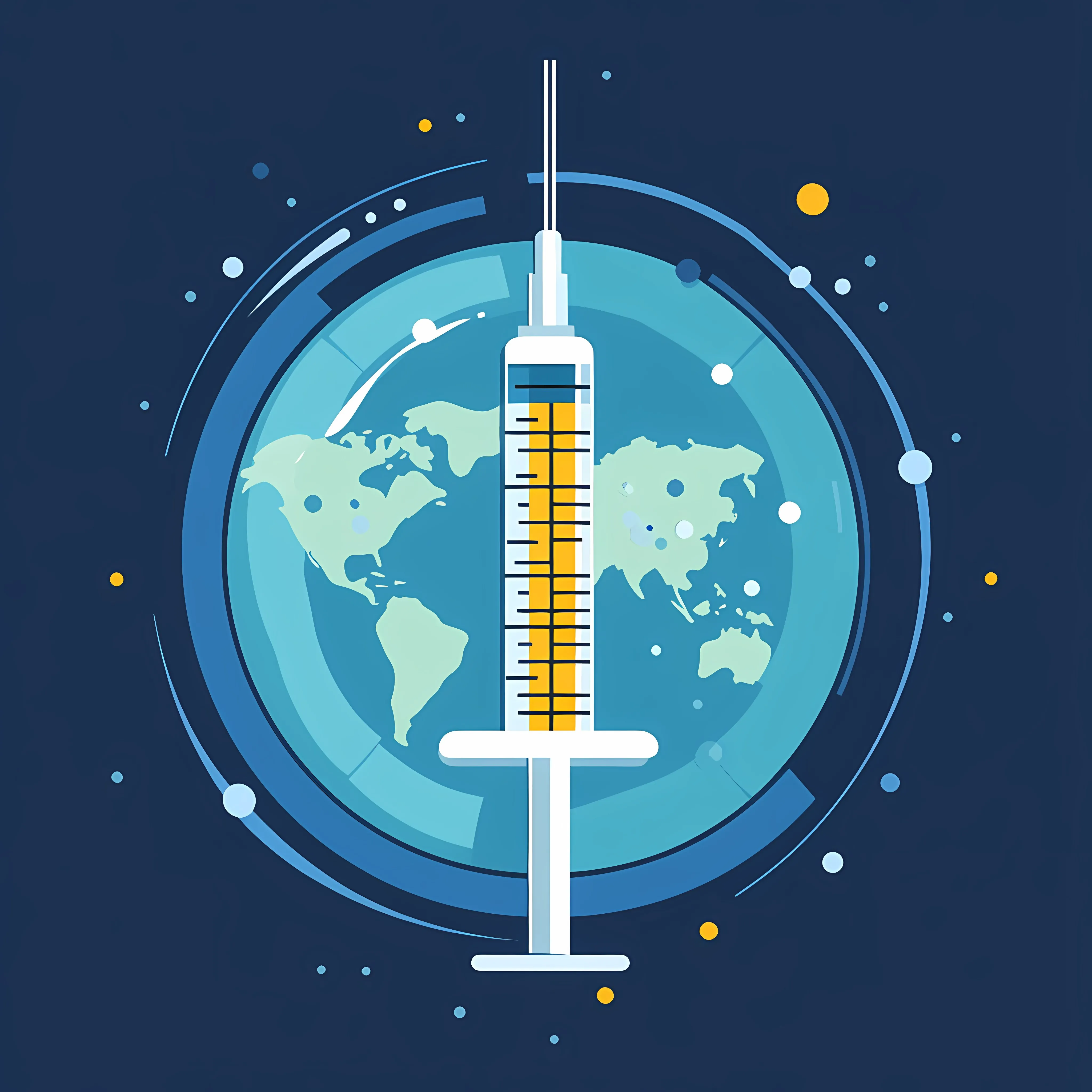 Global Vaccine Distribution Vector Illustration — free download from Dotvec
