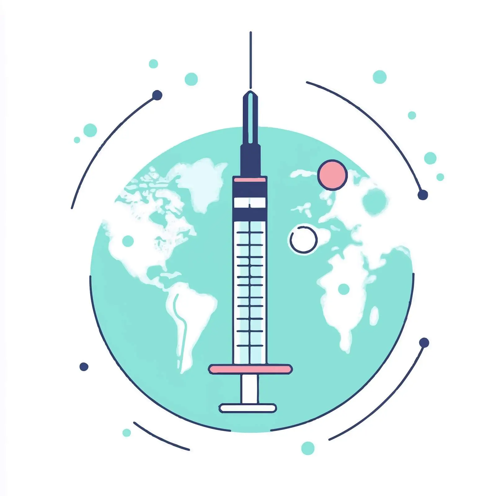 Vaccine World Medicine Flat Vector Illustration — free download from Dotvec