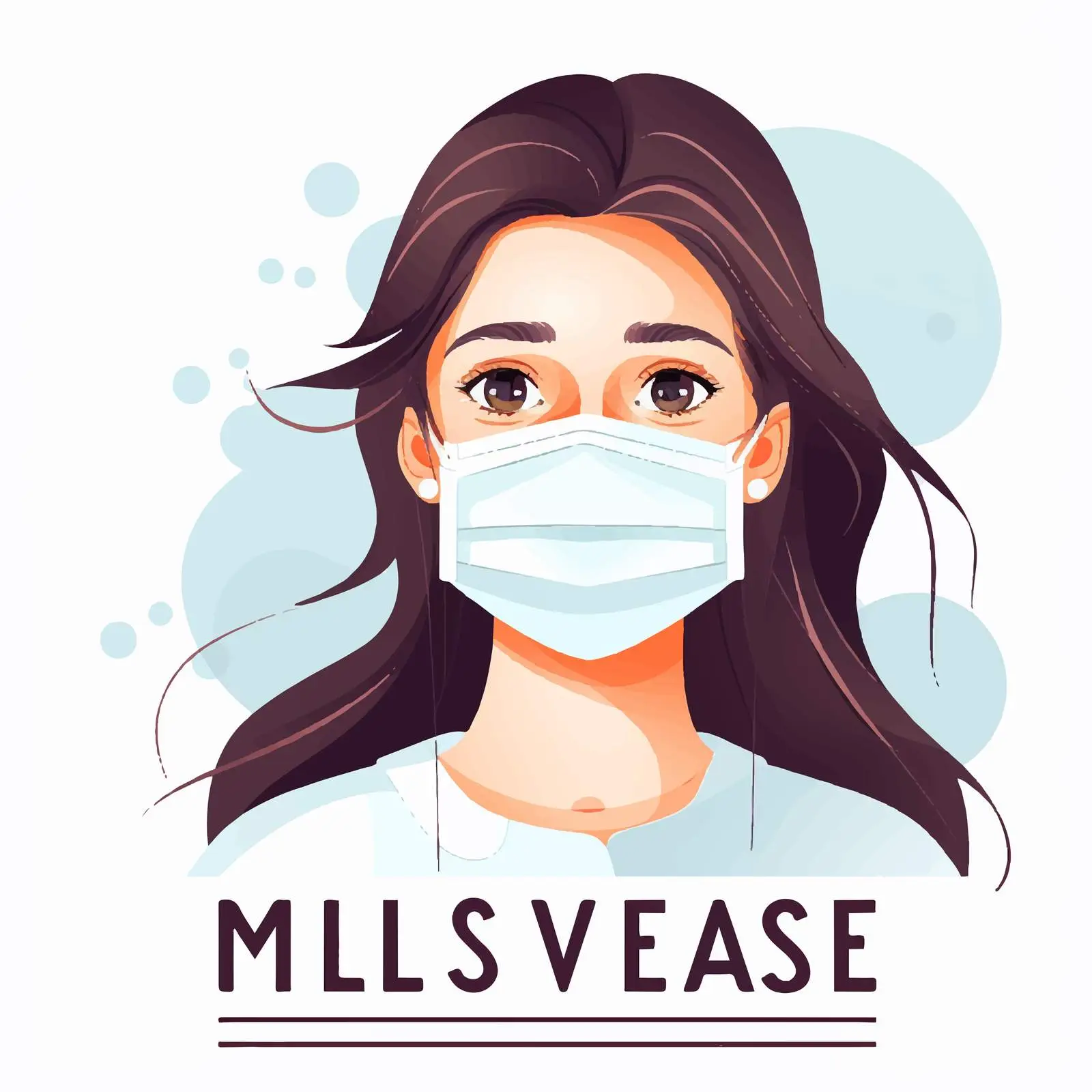 Girl Promoting Vaccines Save Lives Design — free download from Dotvec