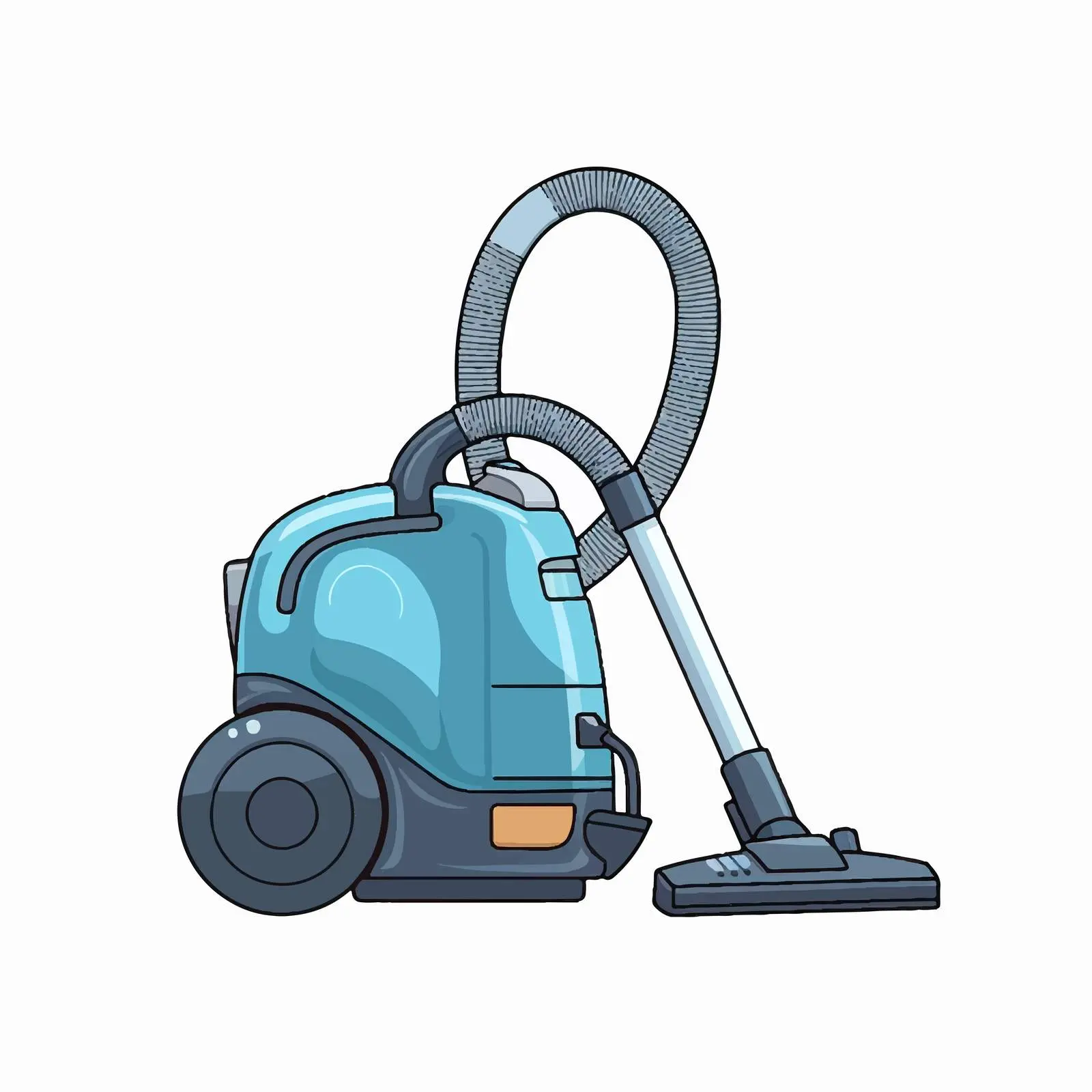 Cartoon Vacuum Appliance Isolated Vector Illustration — free download from Dotvec