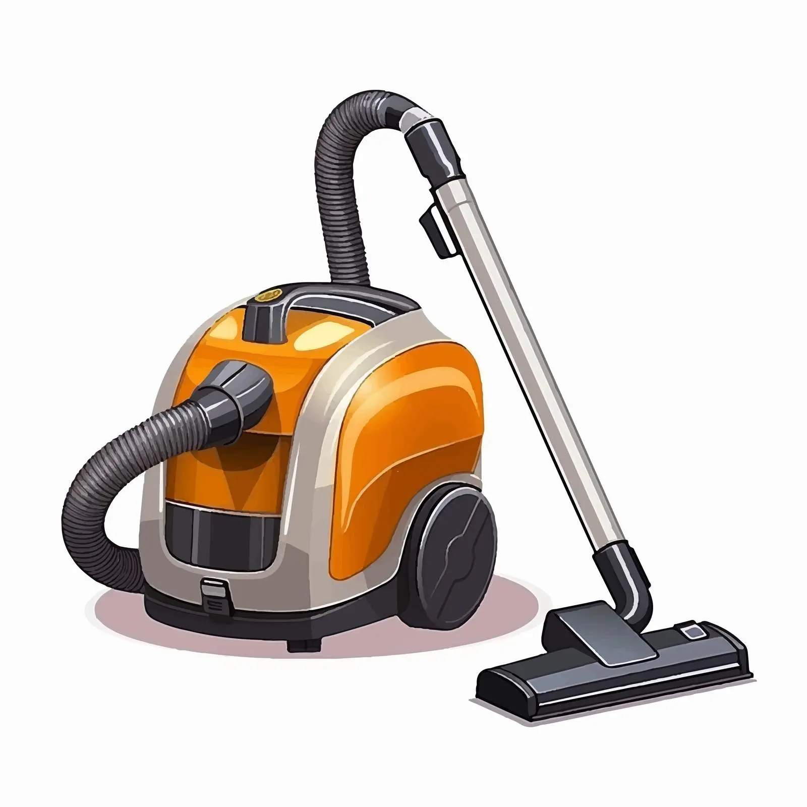 Cartoon Vacuum Appliance Isolated Vector Illustration — free download from Dotvec