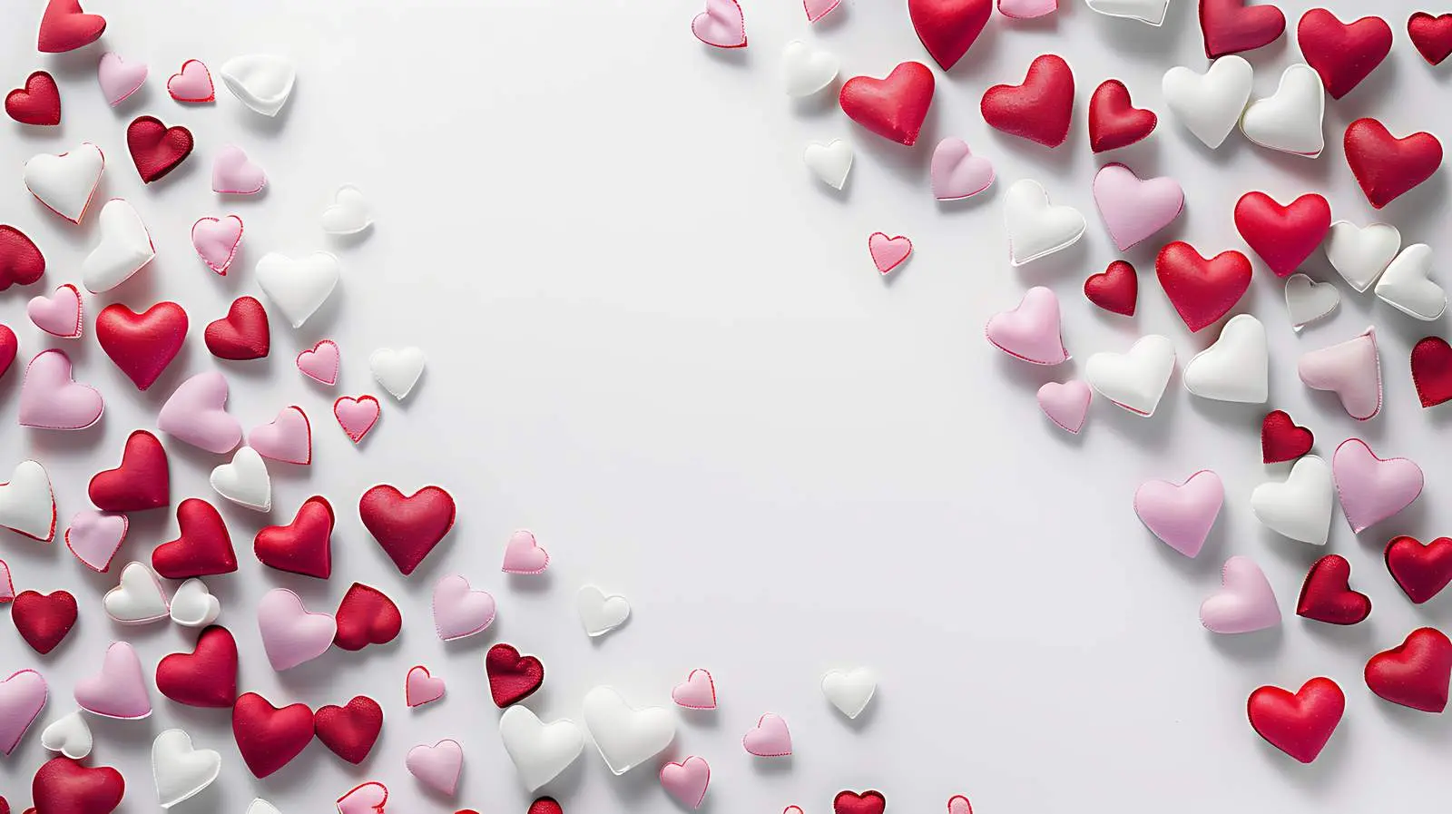 Flat Lay Valentine's Day Background in Red and Pink — free download from Dotvec