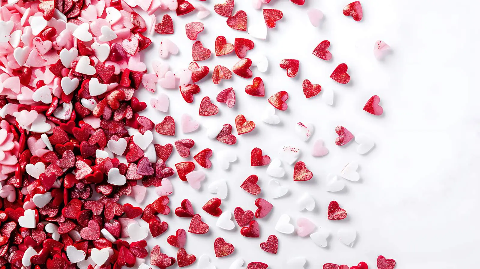Valentine's Day Flat Lay Background in Red and Pink — free download from Dotvec
