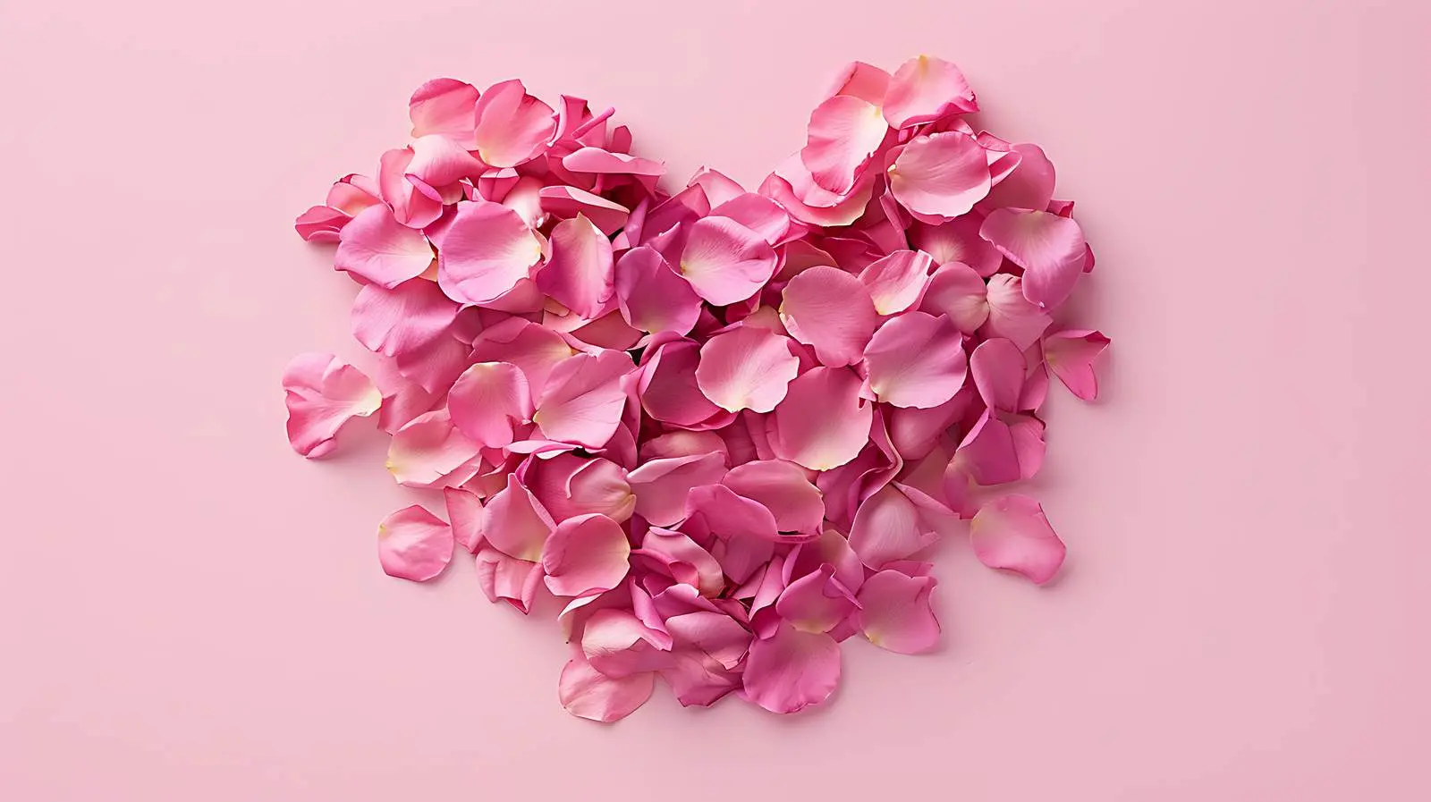 Heart Shaped Pink Rose Flower for Valentine's Day – free heart shape image from Dotvec