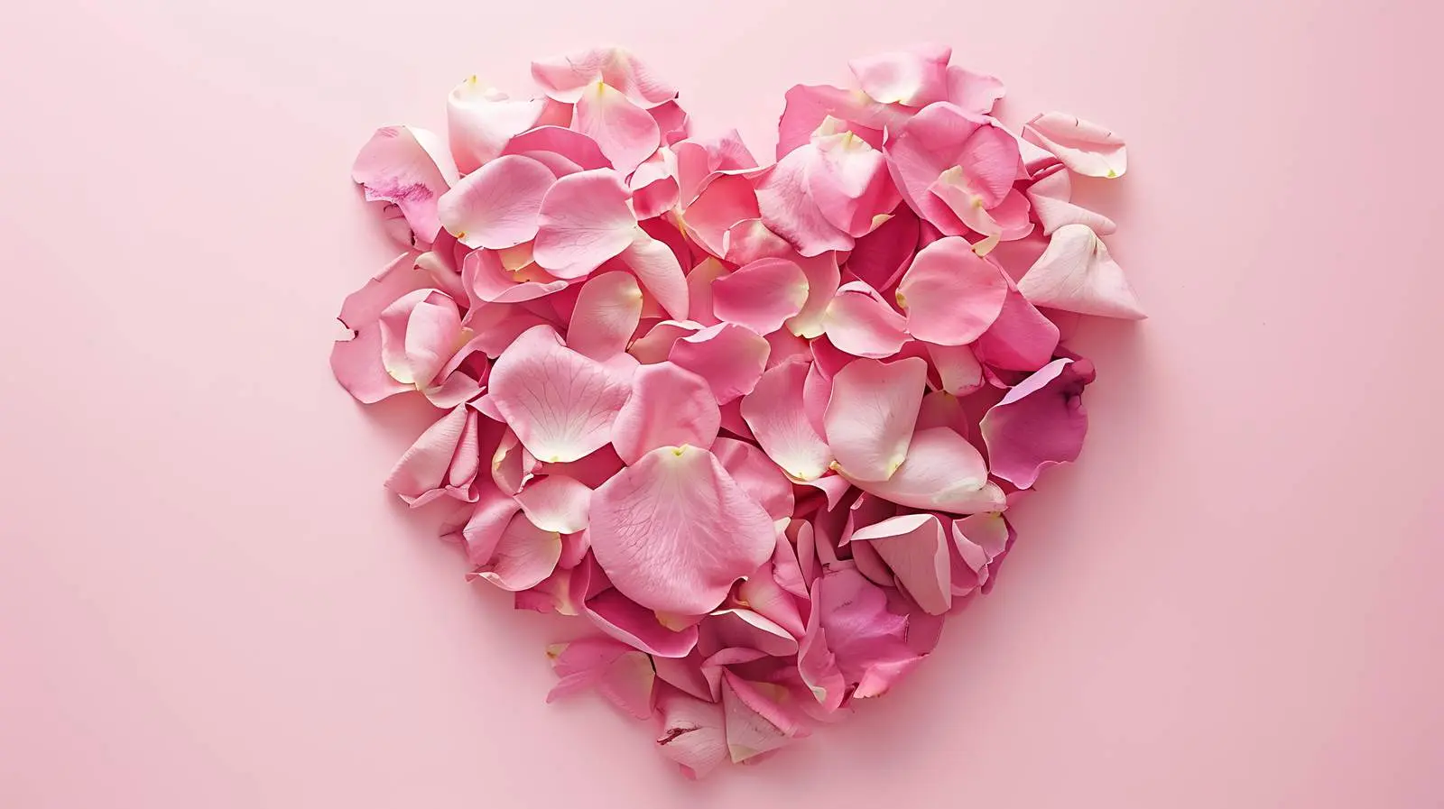 Heart Shaped Pink Rose Flower for Valentine's Day – free heart shape image from Dotvec