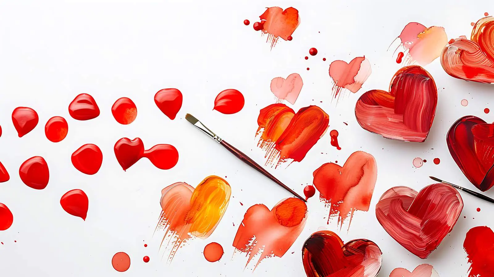 Valentine's Day Artistic Love Composition – free heart shape image from Dotvec
