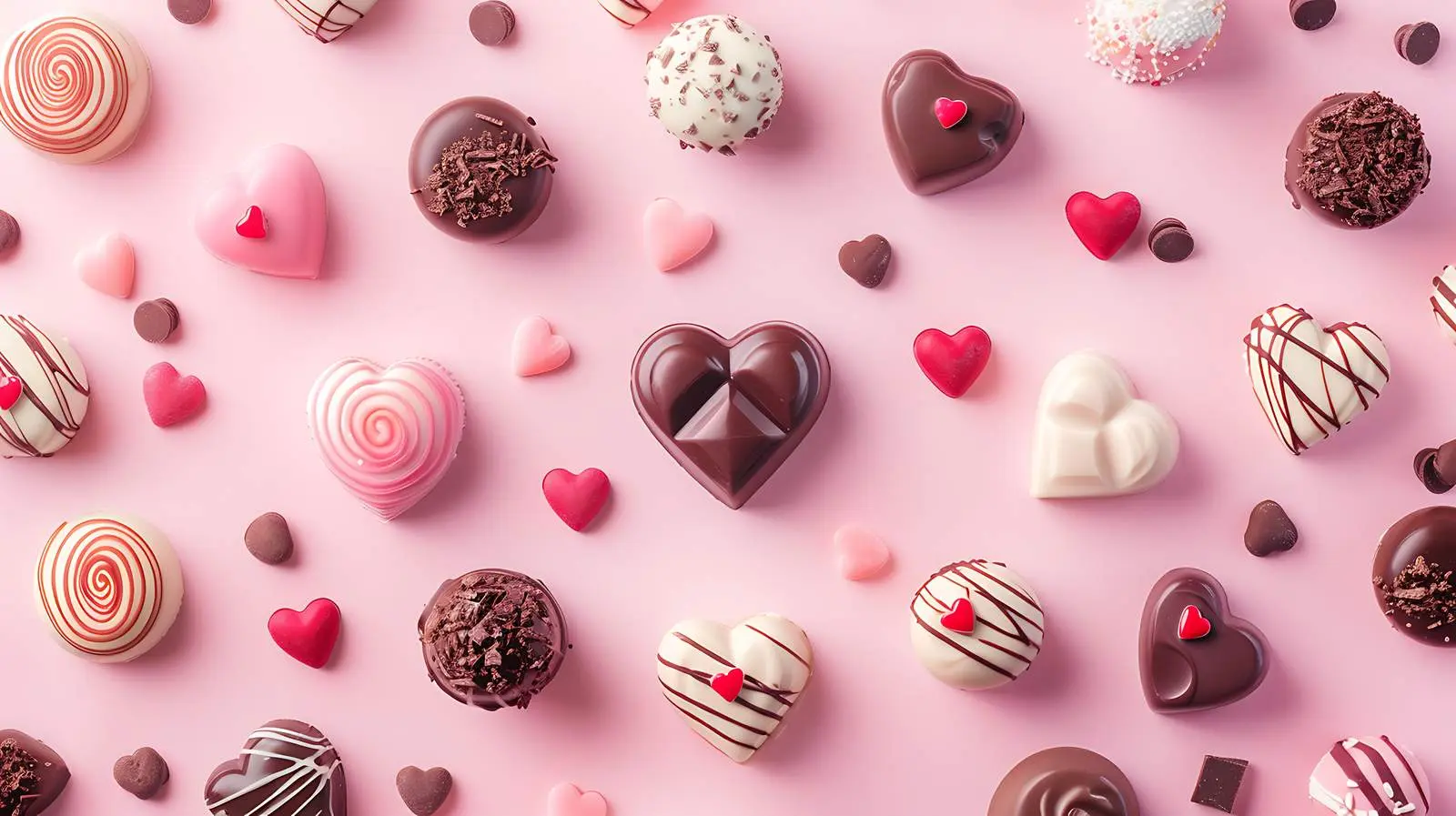 Valentine's Day Chocolate Candy Composition — free download from Dotvec