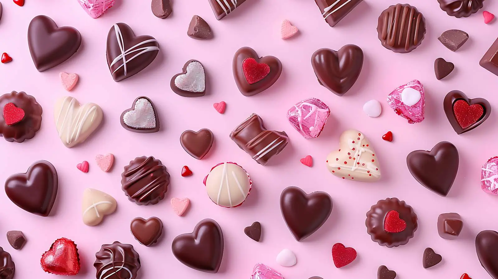 Valentine's Day Chocolate Candy Composition — free download from Dotvec
