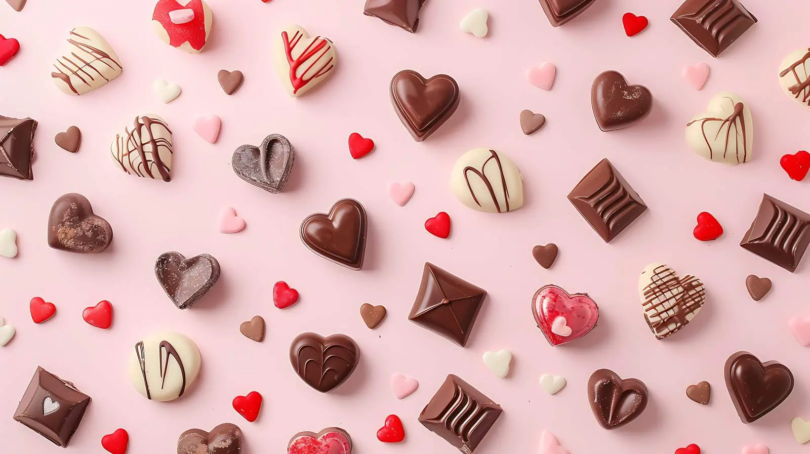 Valentine's Day Chocolate Candy Composition — free download from Dotvec