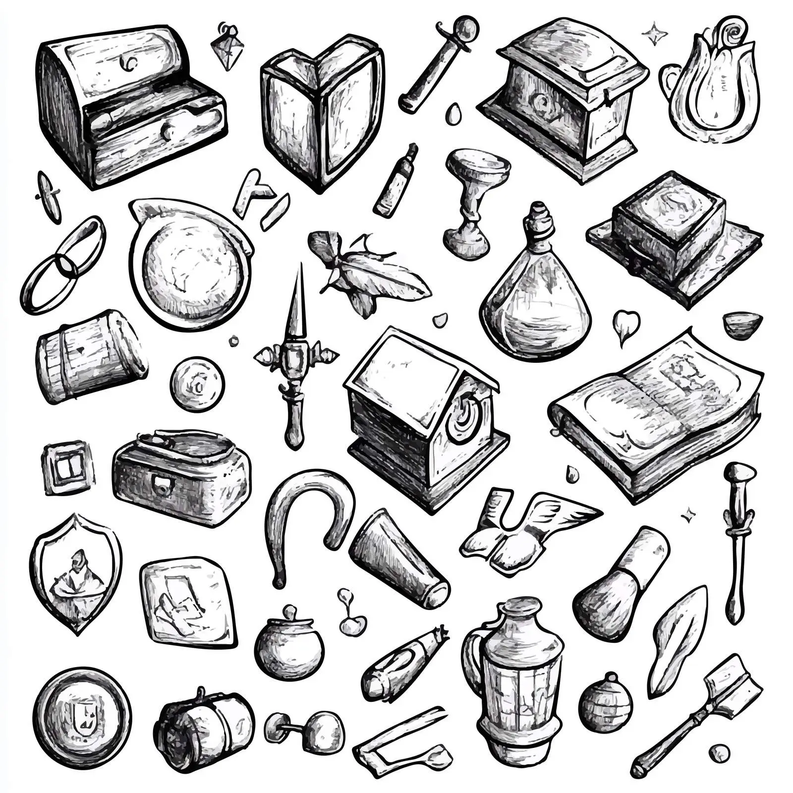 Cartoon Vector Icons of Valuable Objects — free download from Dotvec