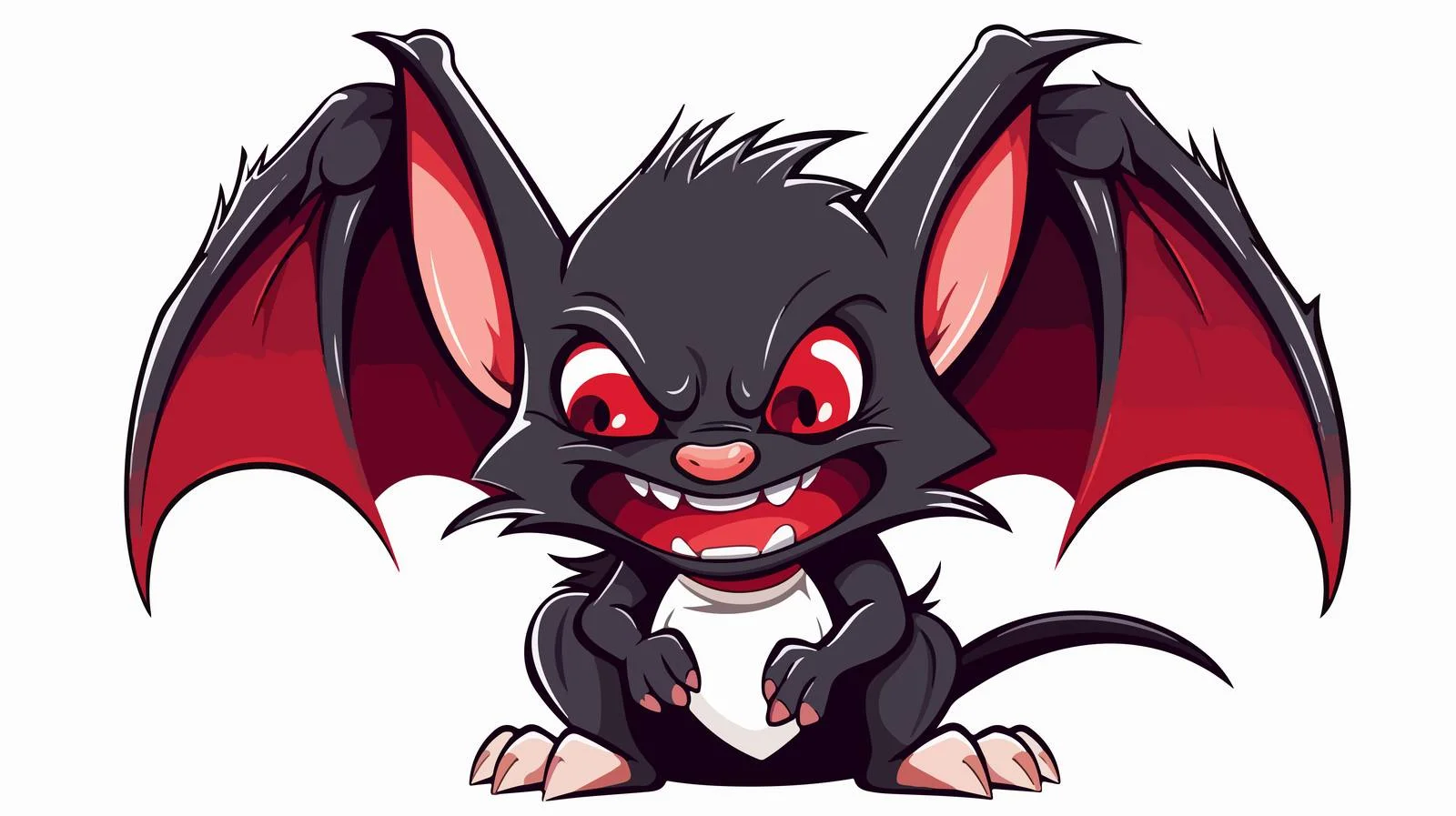 Vampire Bunny Cartoon Vector Illustration — free download from Dotvec
