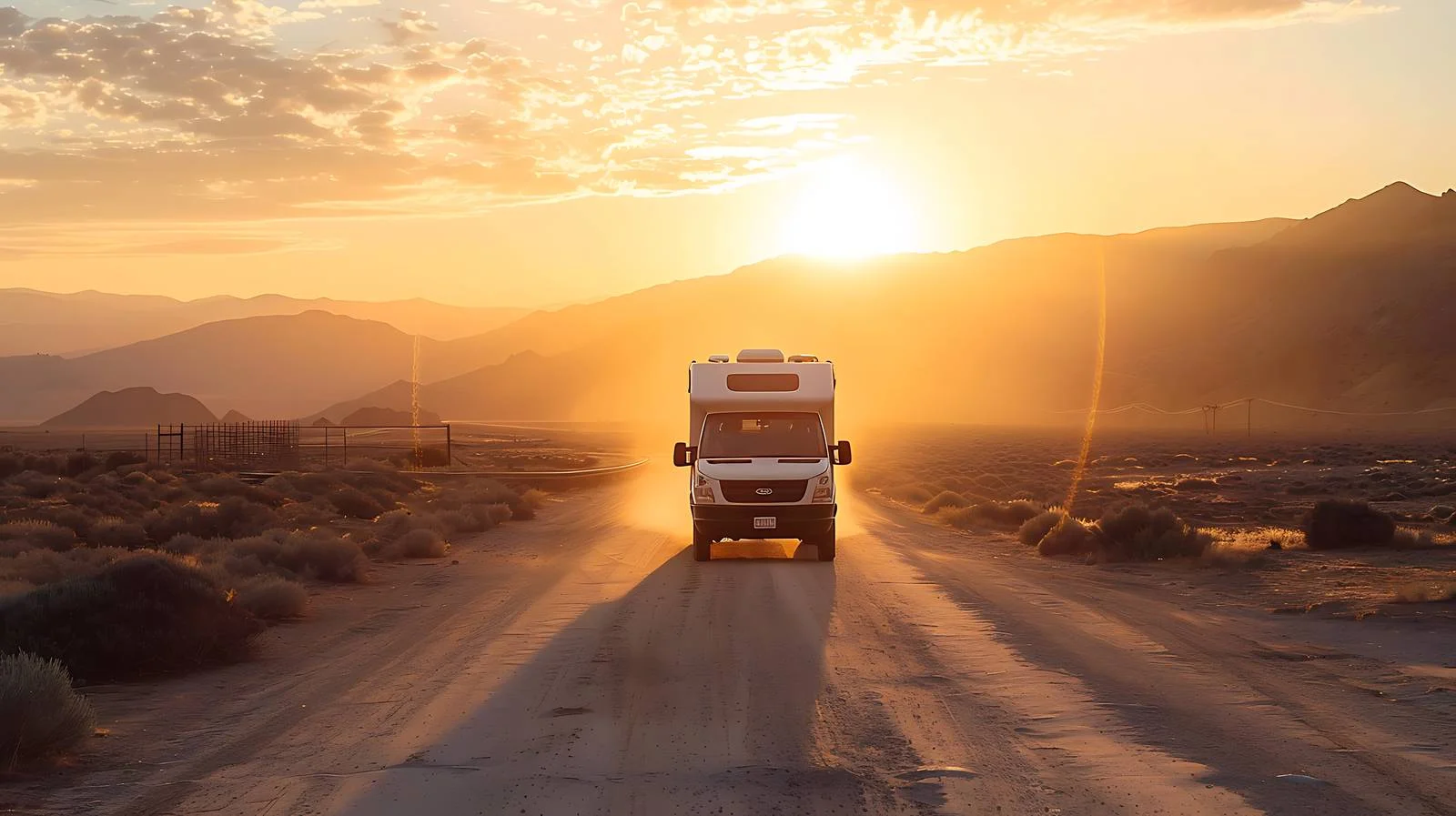 Serene Vanlife Break on San Bernardino Sunset Road — free download from Dotvec
