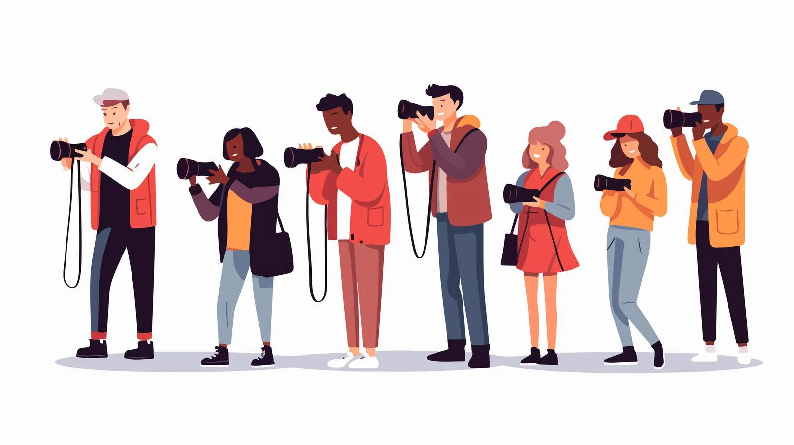 Photographers with Cameras Capturing Memorable Moments — free download from Dotvec