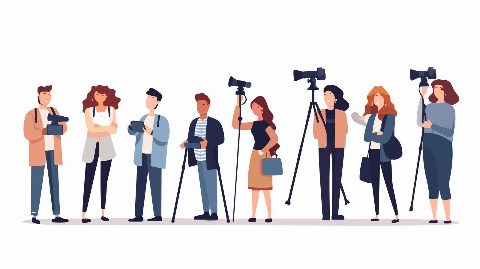 Photographers with Cameras Capturing Moments — free download from Dotvec