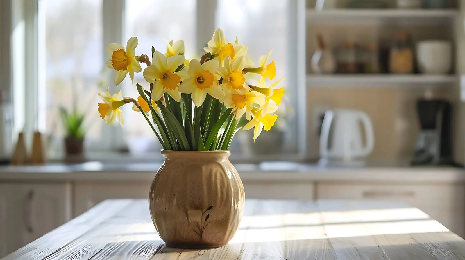 Elegant Narcissus Vase Display — free download from Dotvec