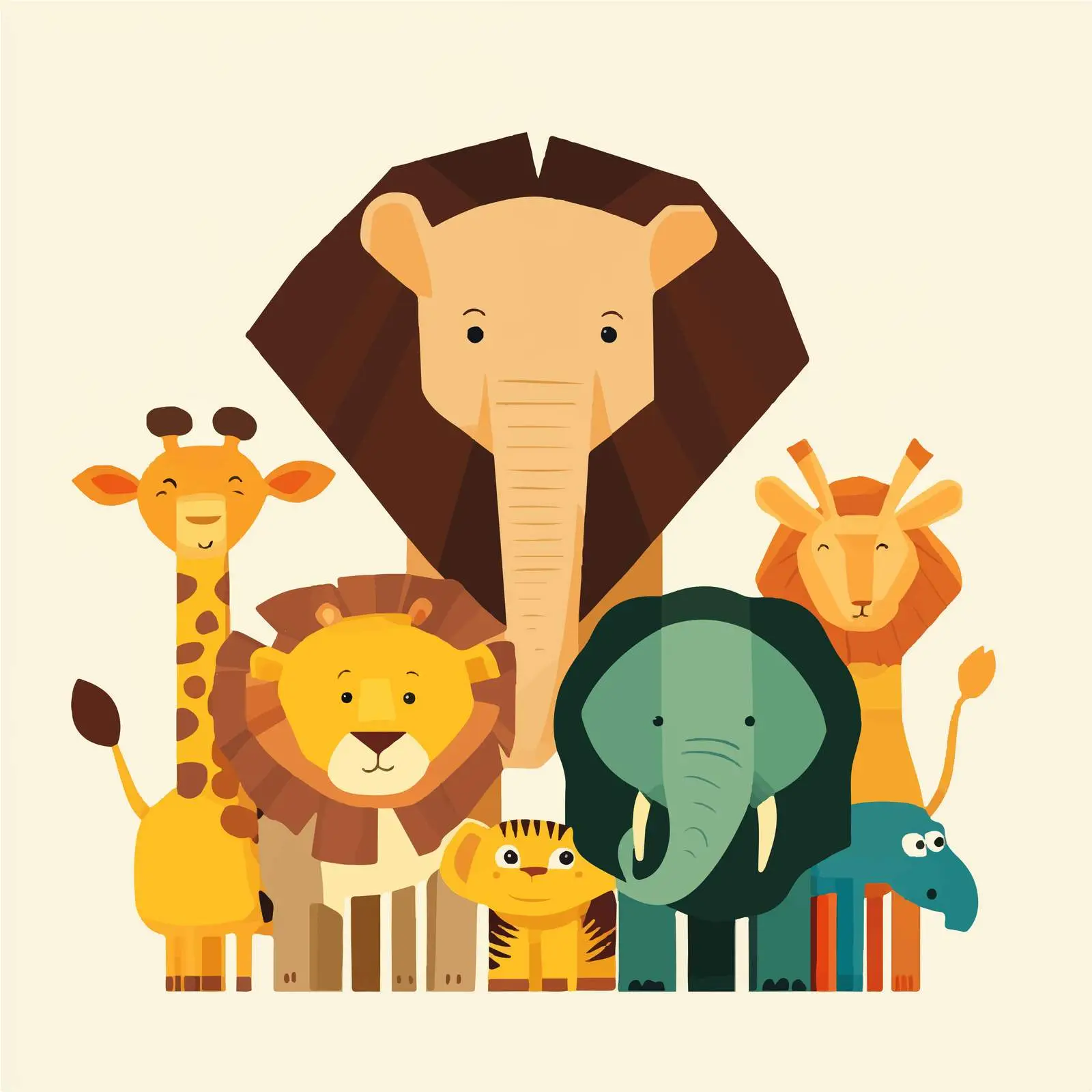 Flat Vector Animal Illustrations Collection — free download from Dotvec