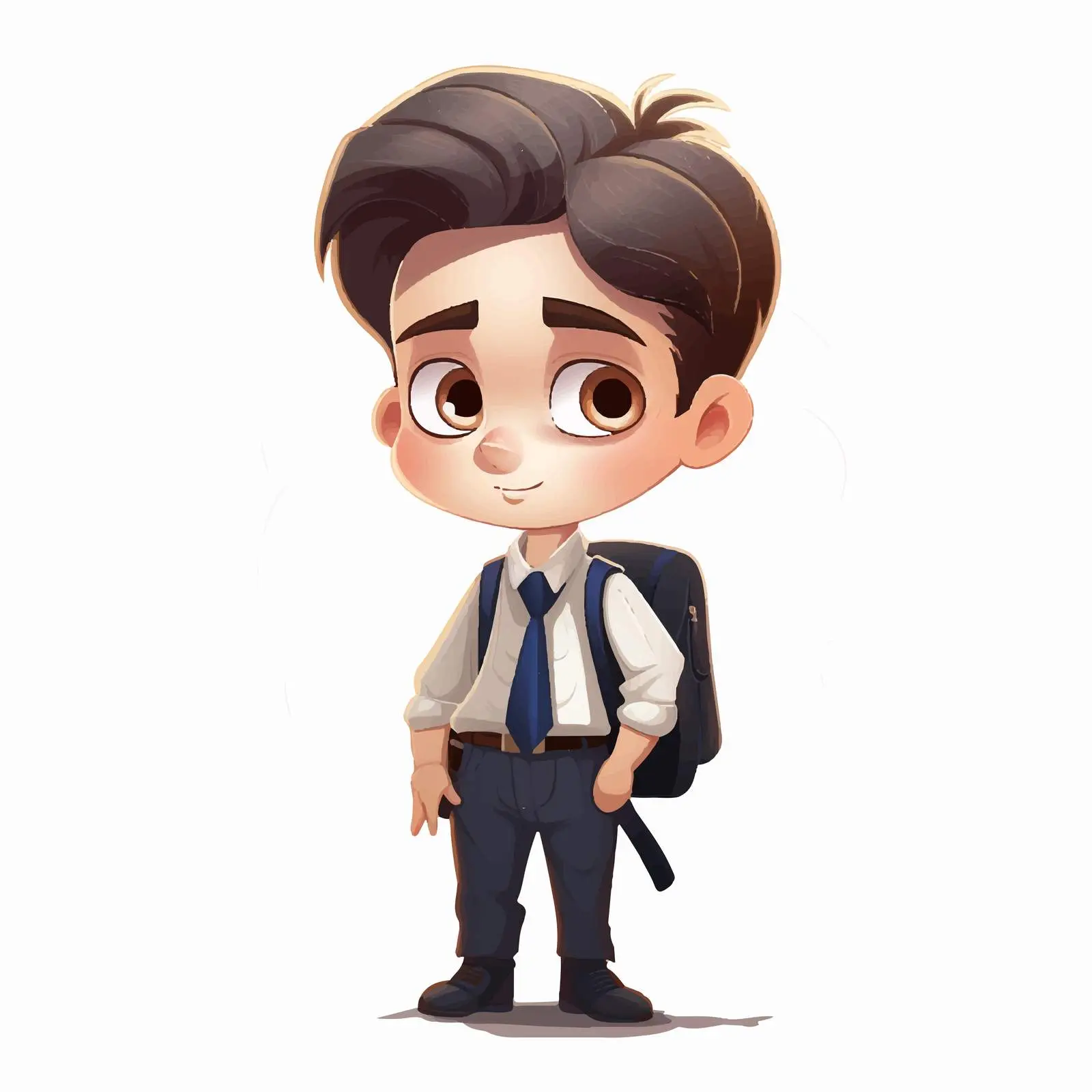 Bored Boy Student Cartoon Vector Illustration – free university image from Dotvec