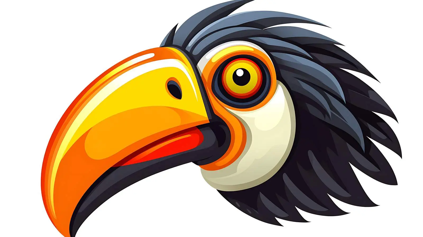 Toucan Face Element — free download from Dotvec
