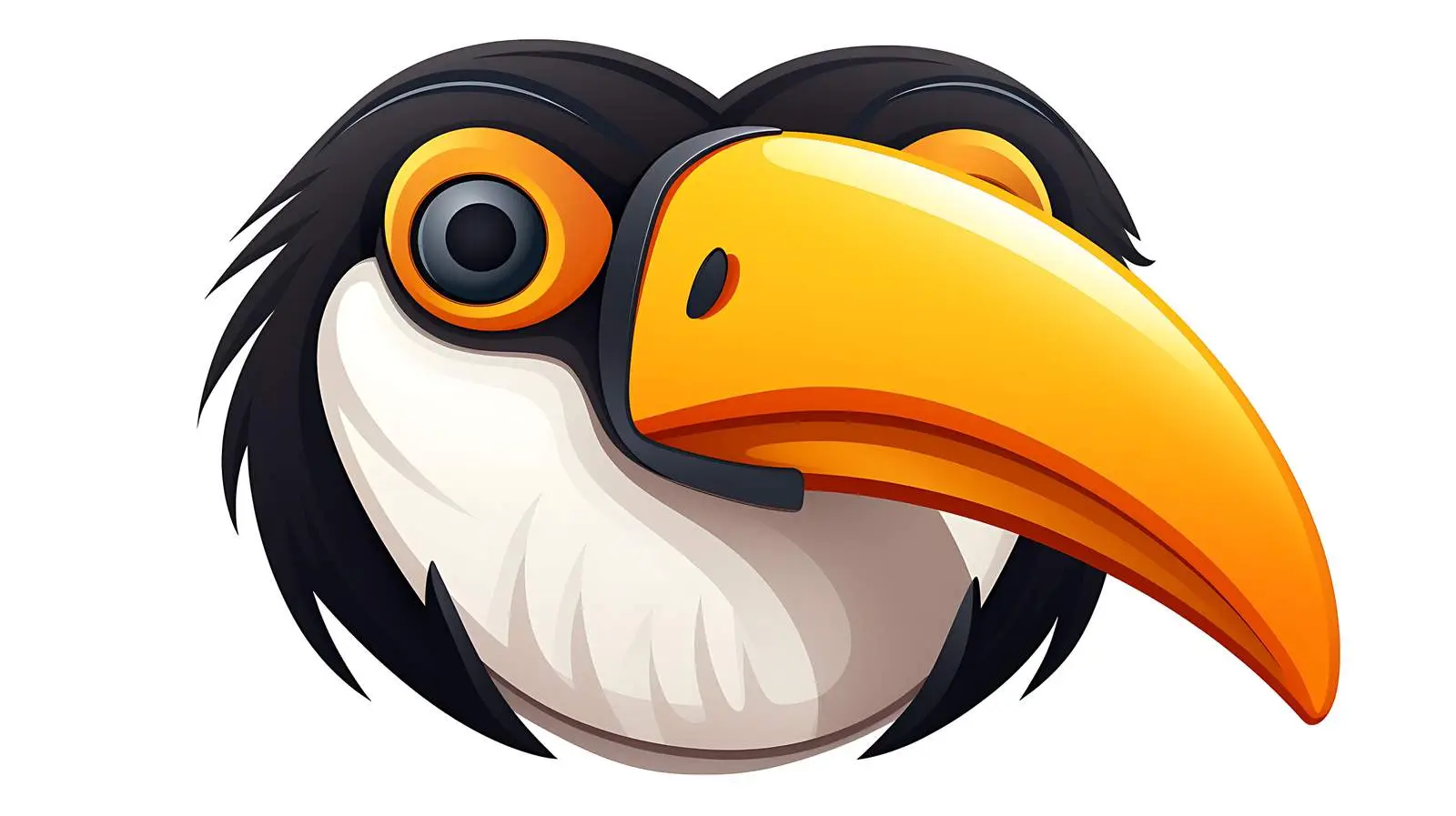 Toucan Face Vector Illustration — free download from Dotvec