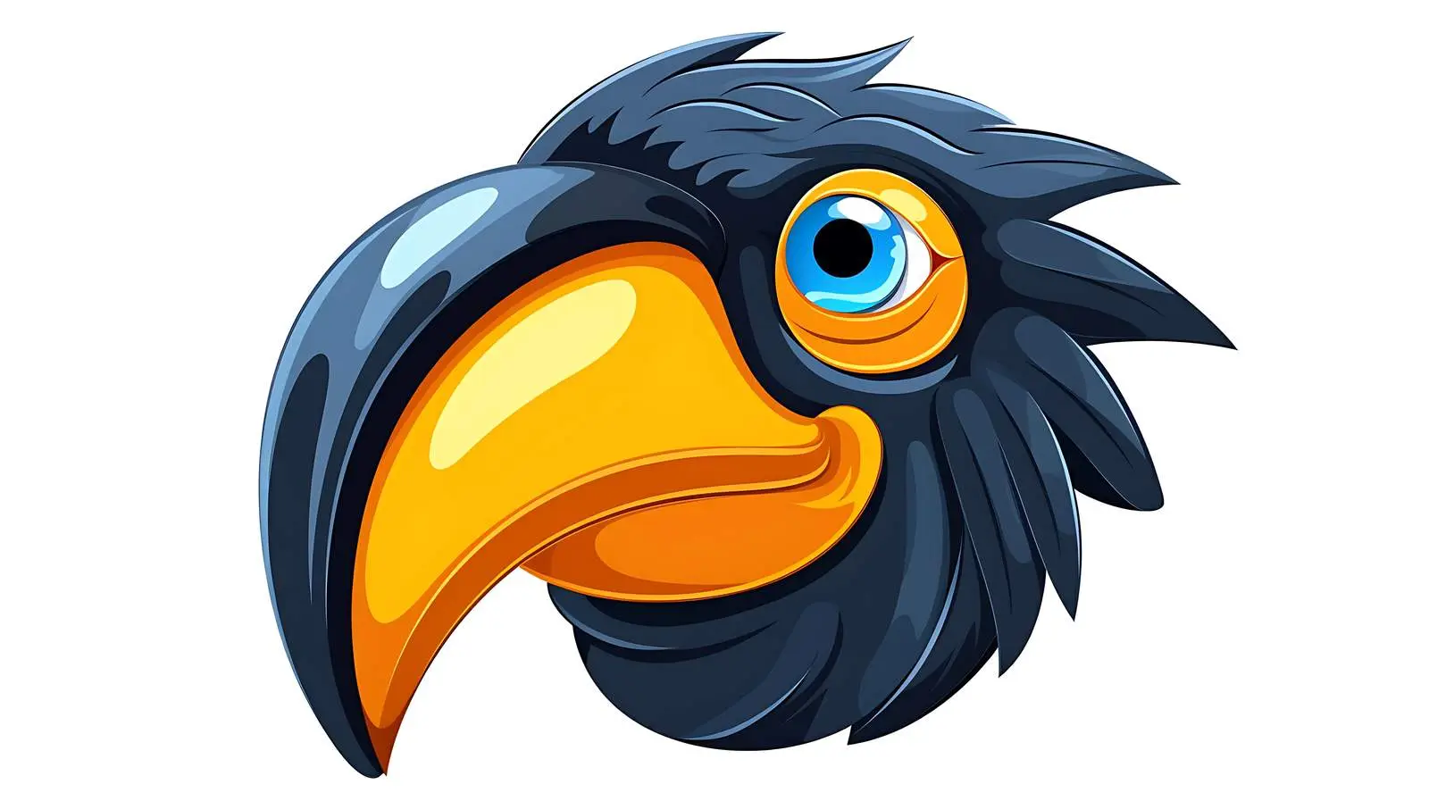 Toucan Face Vector Element — free download from Dotvec