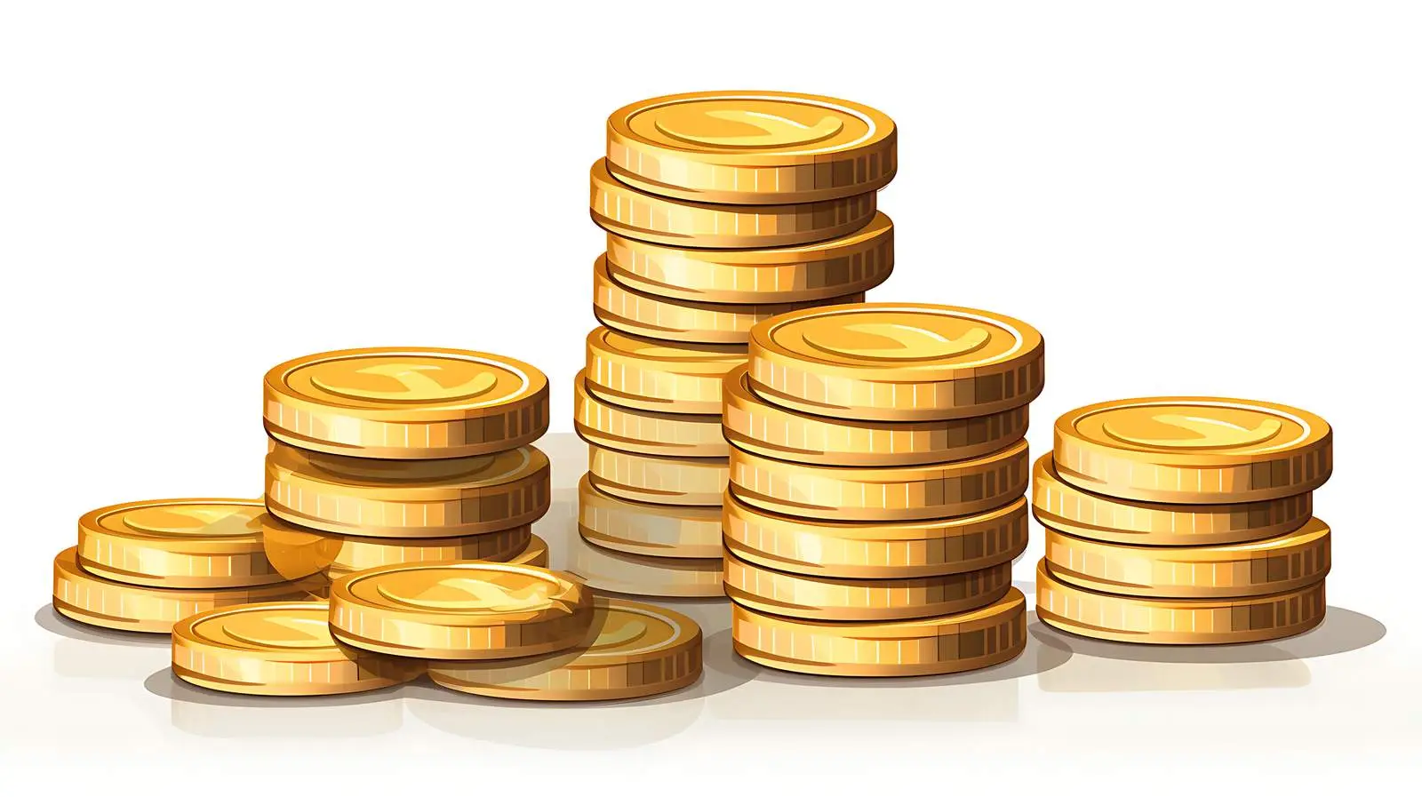 Coins Stack Car Cartoon Illustration — free download from Dotvec