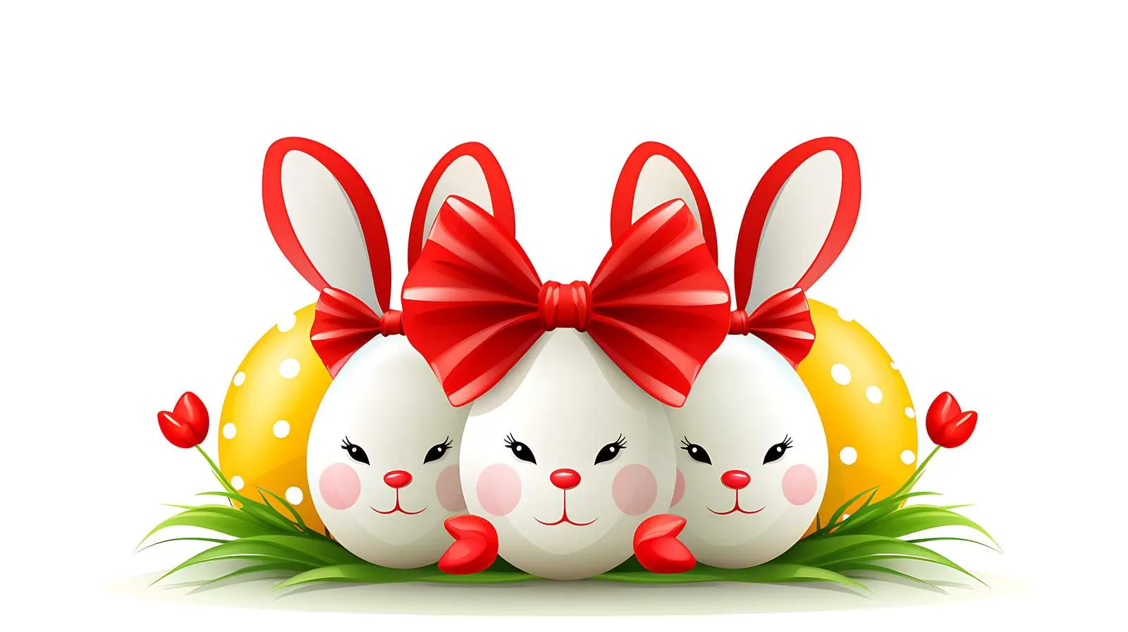 Easter Greeting Vector Cartoon Illustration — free download from Dotvec