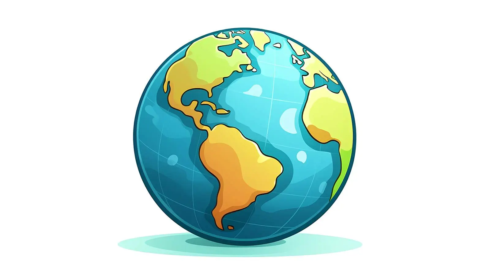 Cartoon Globe Icon Illustration — free download from Dotvec