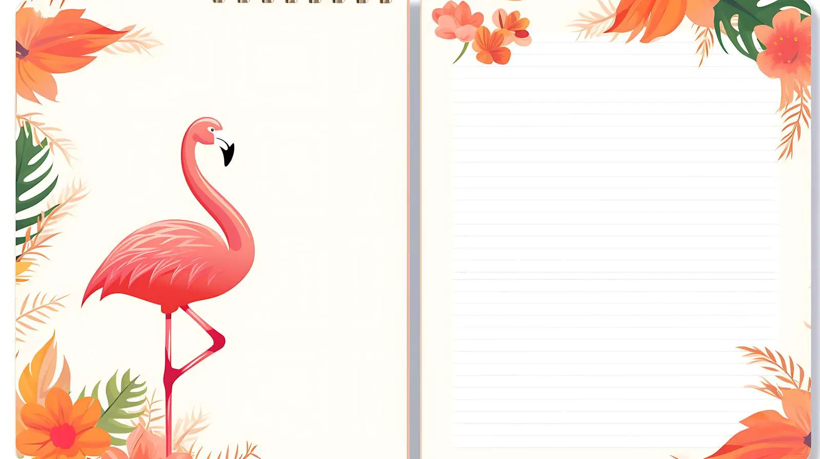 Cartoon Notebook Template with Deco — free download from Dotvec