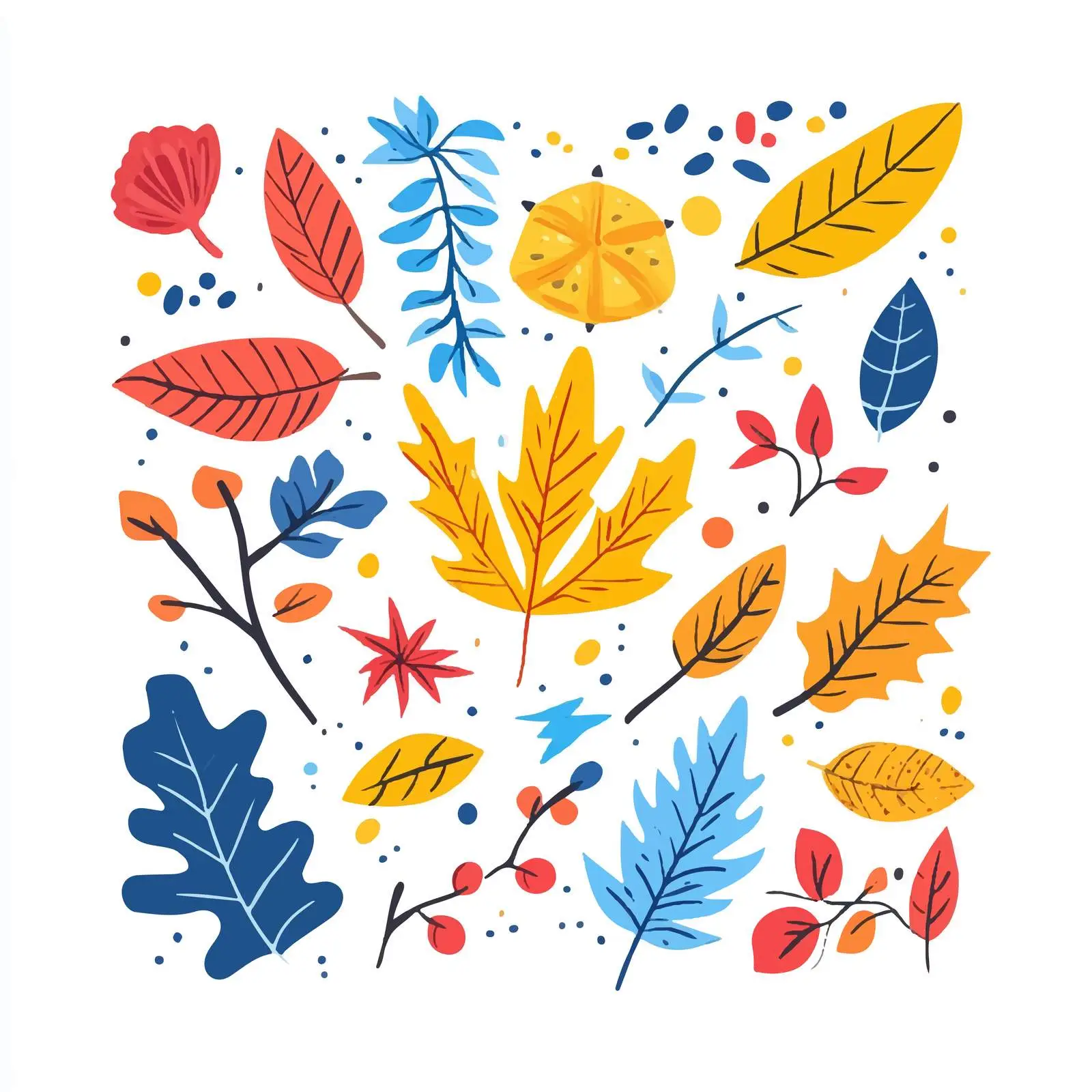 Colorful Seasonal Illustration in Vector Style – free spectrum image from Dotvec
