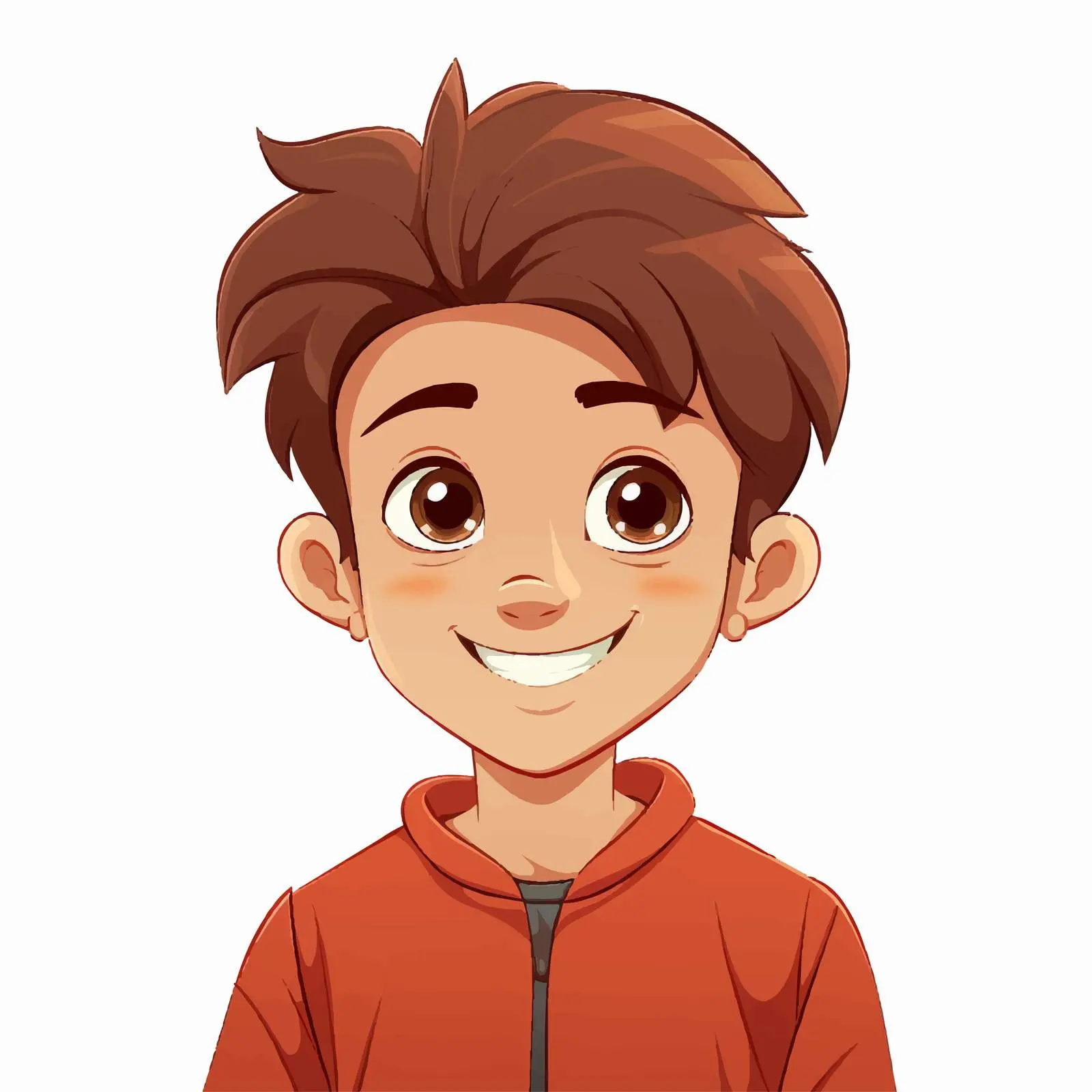 Happy Young Boy Smiling Vector Graphic — free download from Dotvec