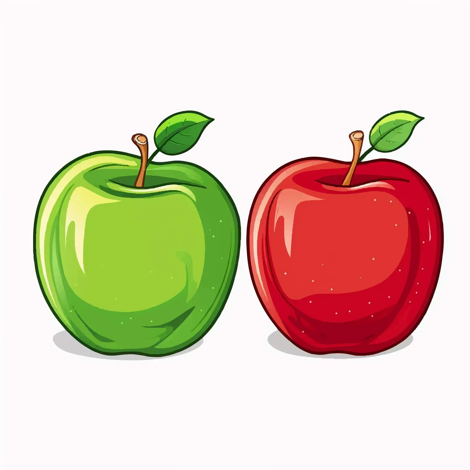 Red and Green Apples Vector Graphic — free download from Dotvec