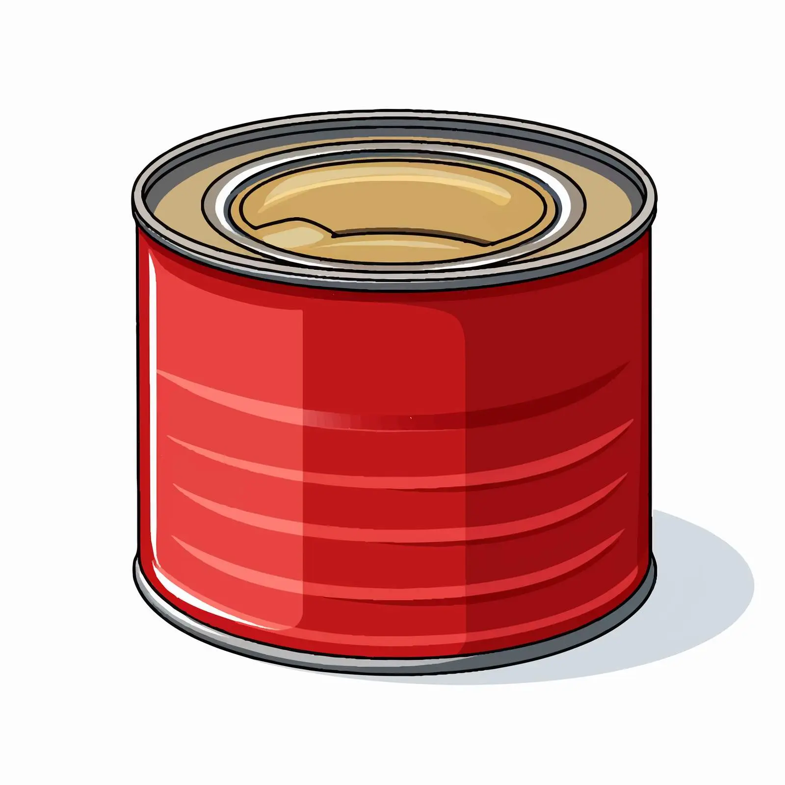 Tin Can with Blank Label Vector Graphic — free download from Dotvec