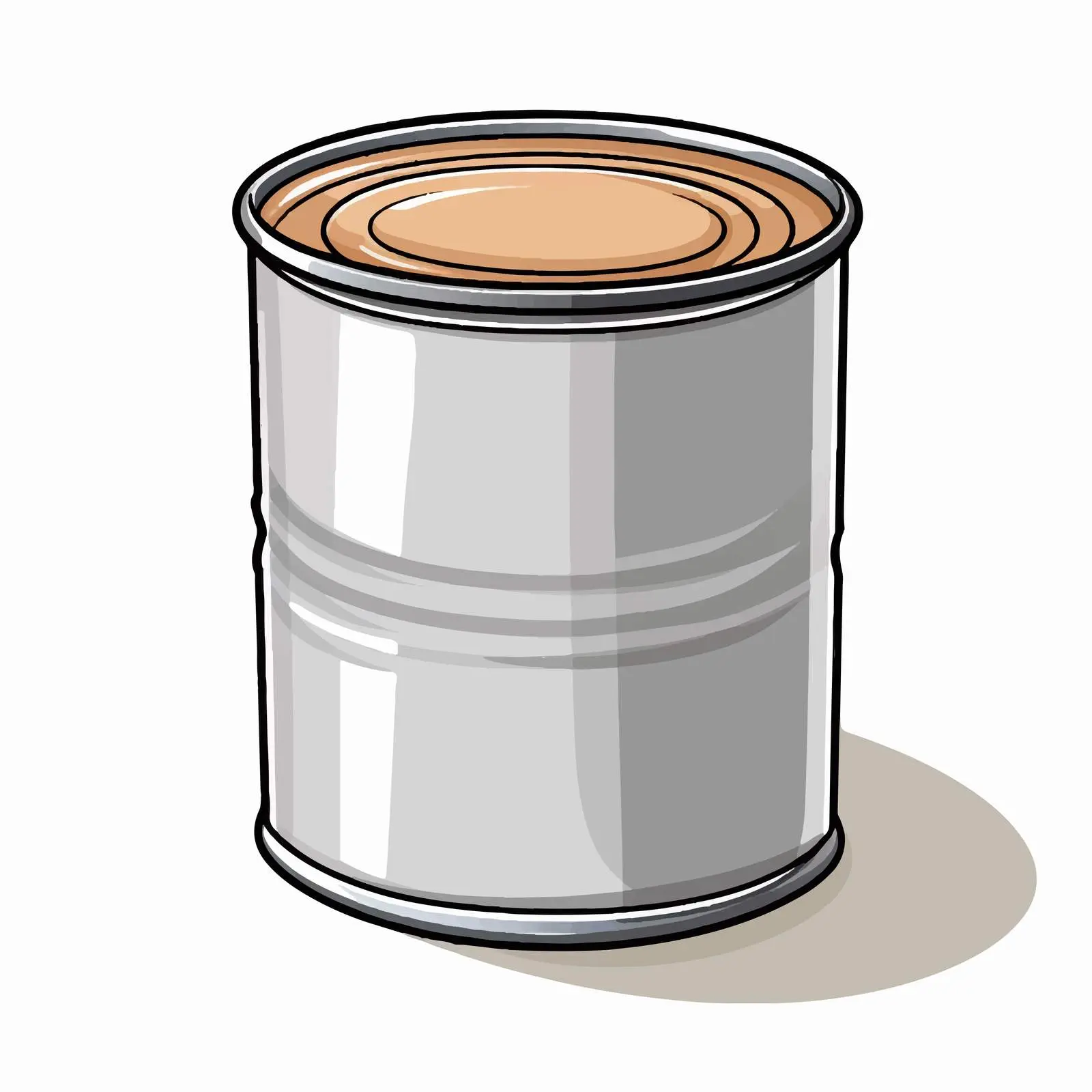 Vector Tin Can with Blank Label Design — free download from Dotvec