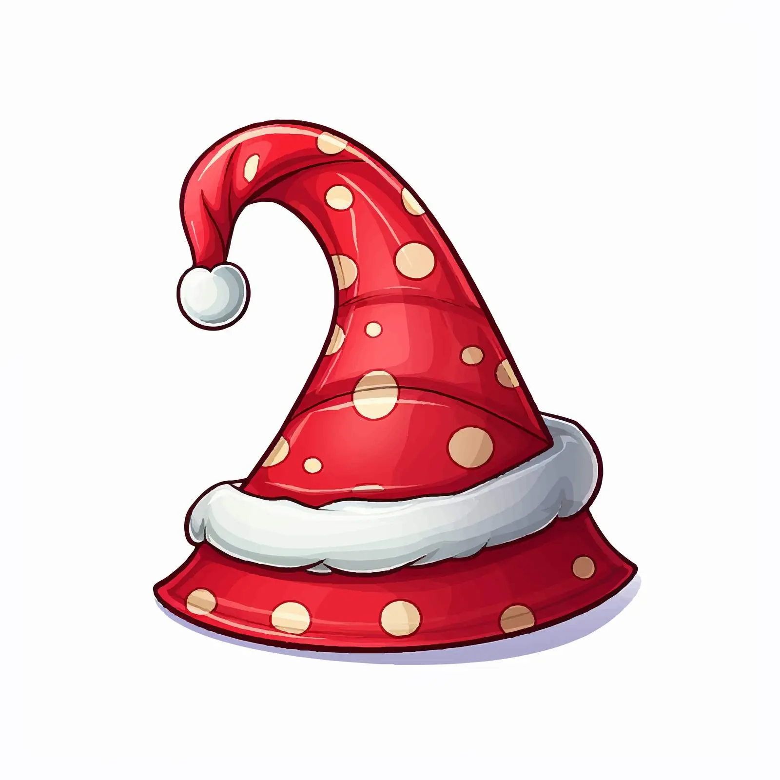 Traditional Christmas Hat Vector Graphic — free download from Dotvec