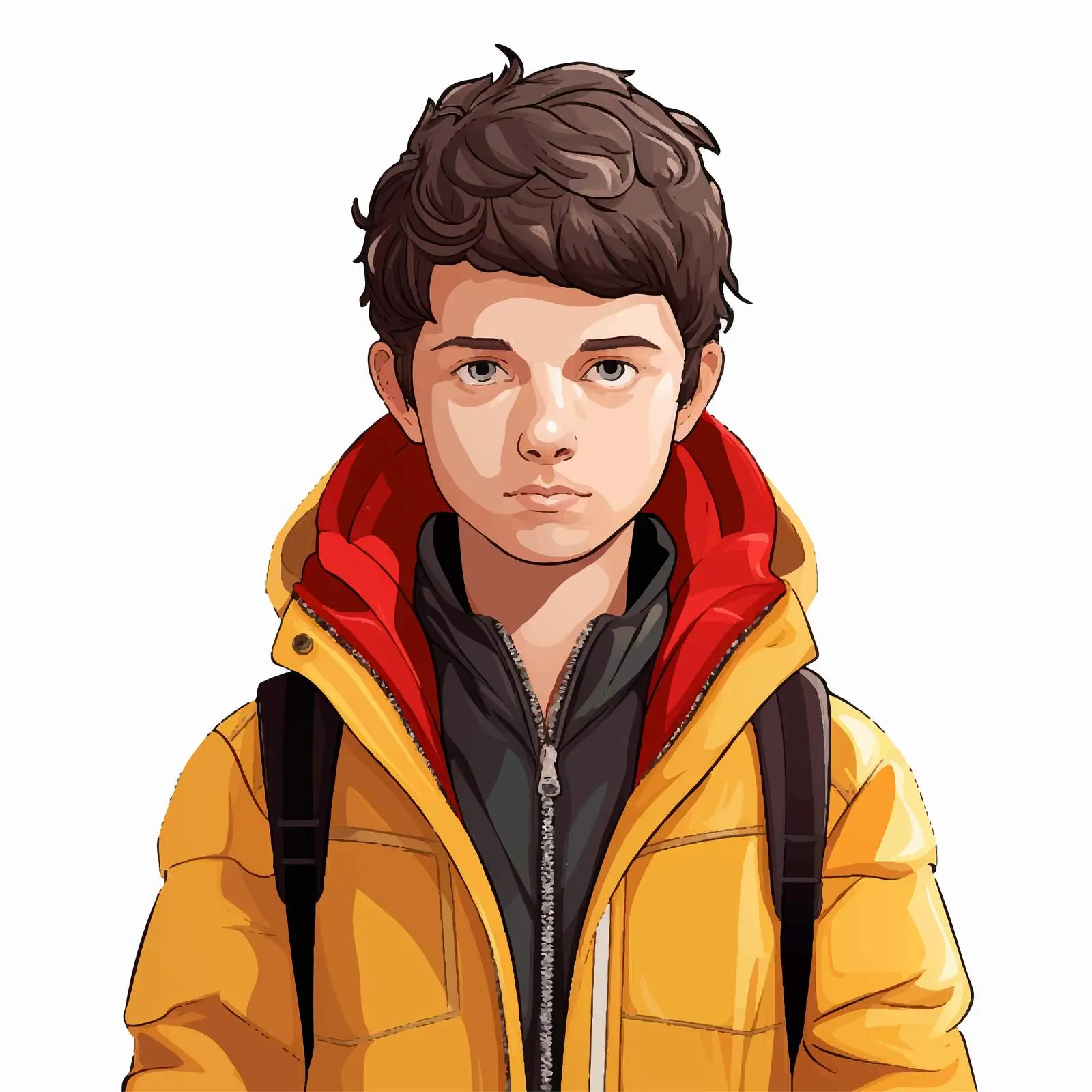 Eddie Character Vector Illustration from TV Drama – free portrayal image from Dotvec