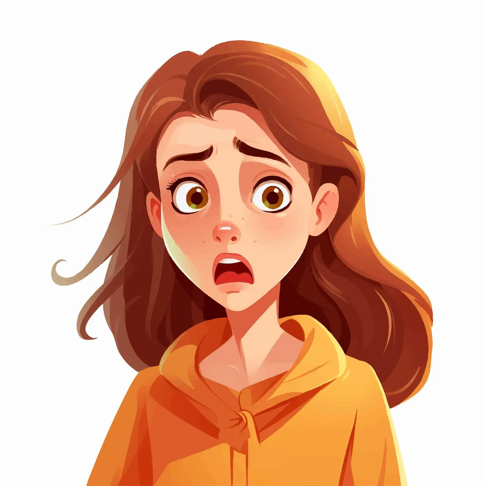Annoyed Girl Vector Illustration — free download from Dotvec
