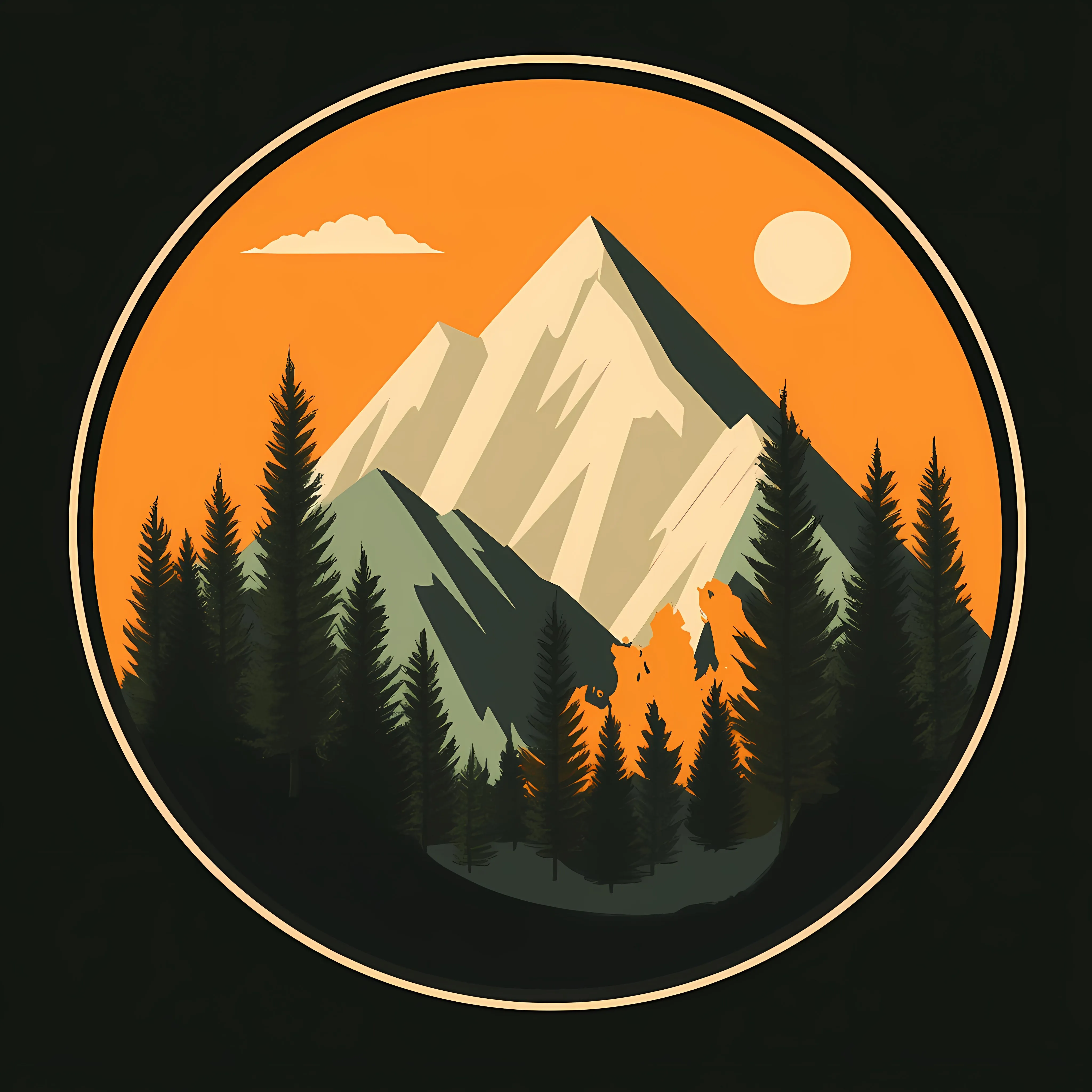 Flat Vector Mountain and Landscape Illustration — free download from Dotvec