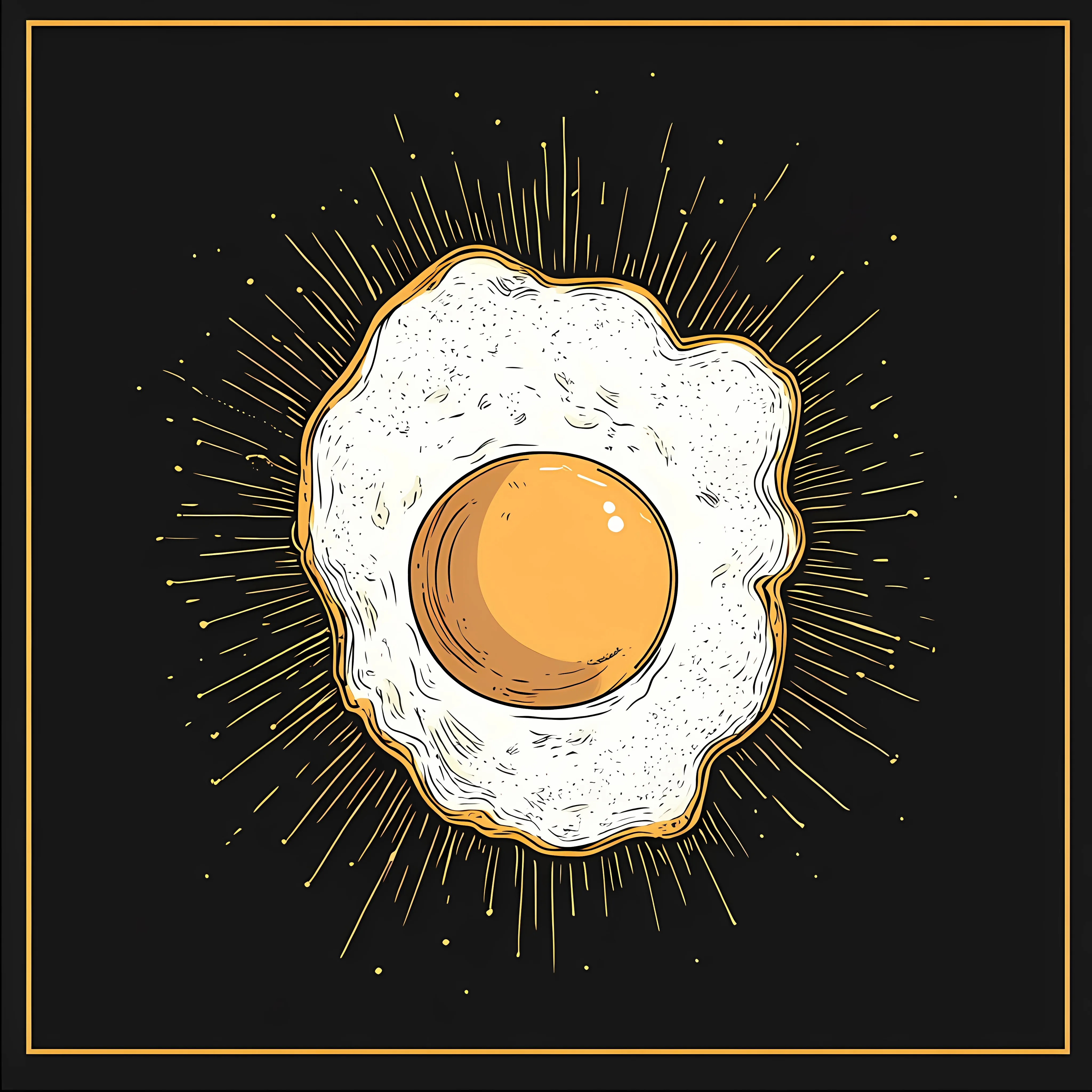 Flat Vector Illustration of Fried Egg — free download from Dotvec
