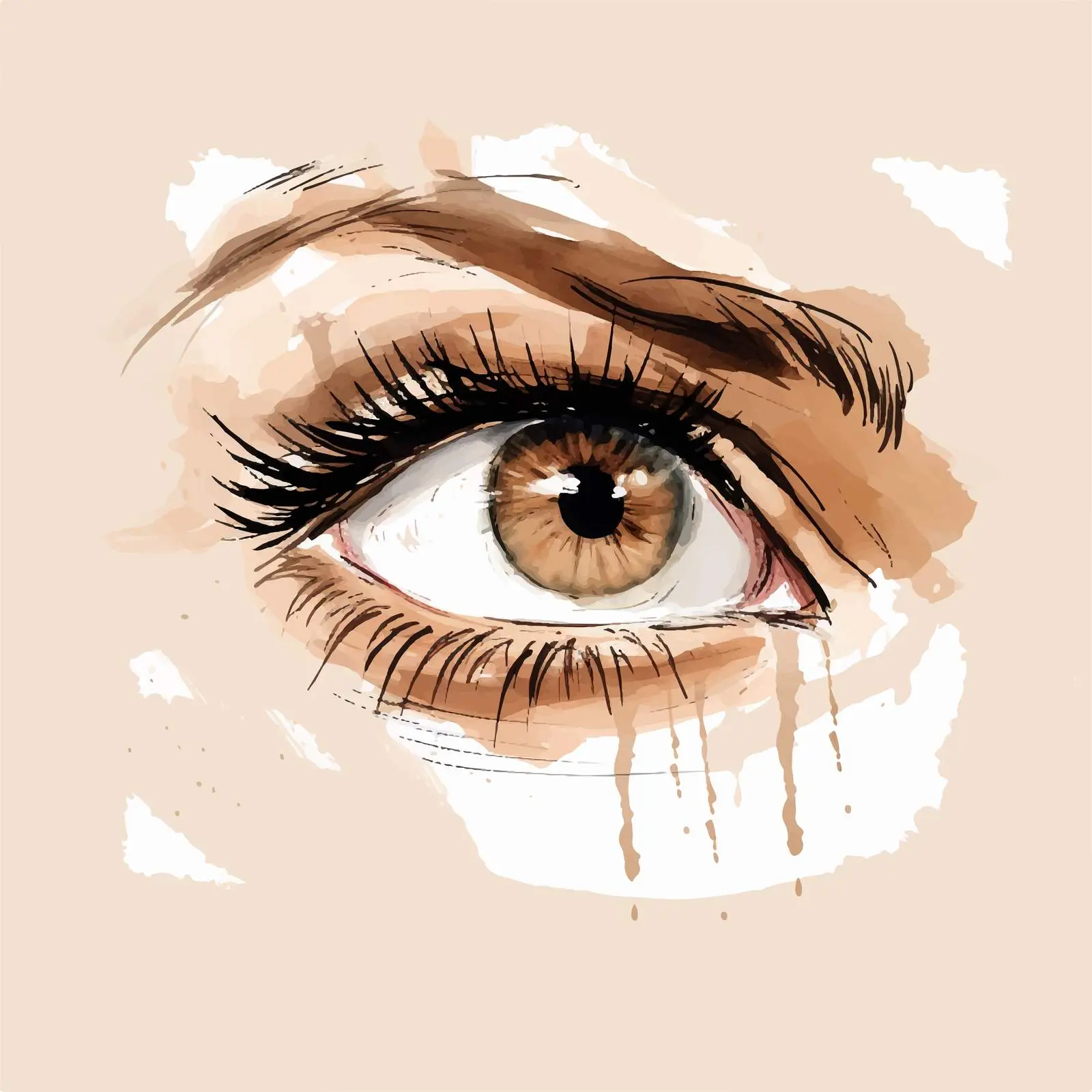 Beige Background Watercolor Vector Illustration — free download from Dotvec