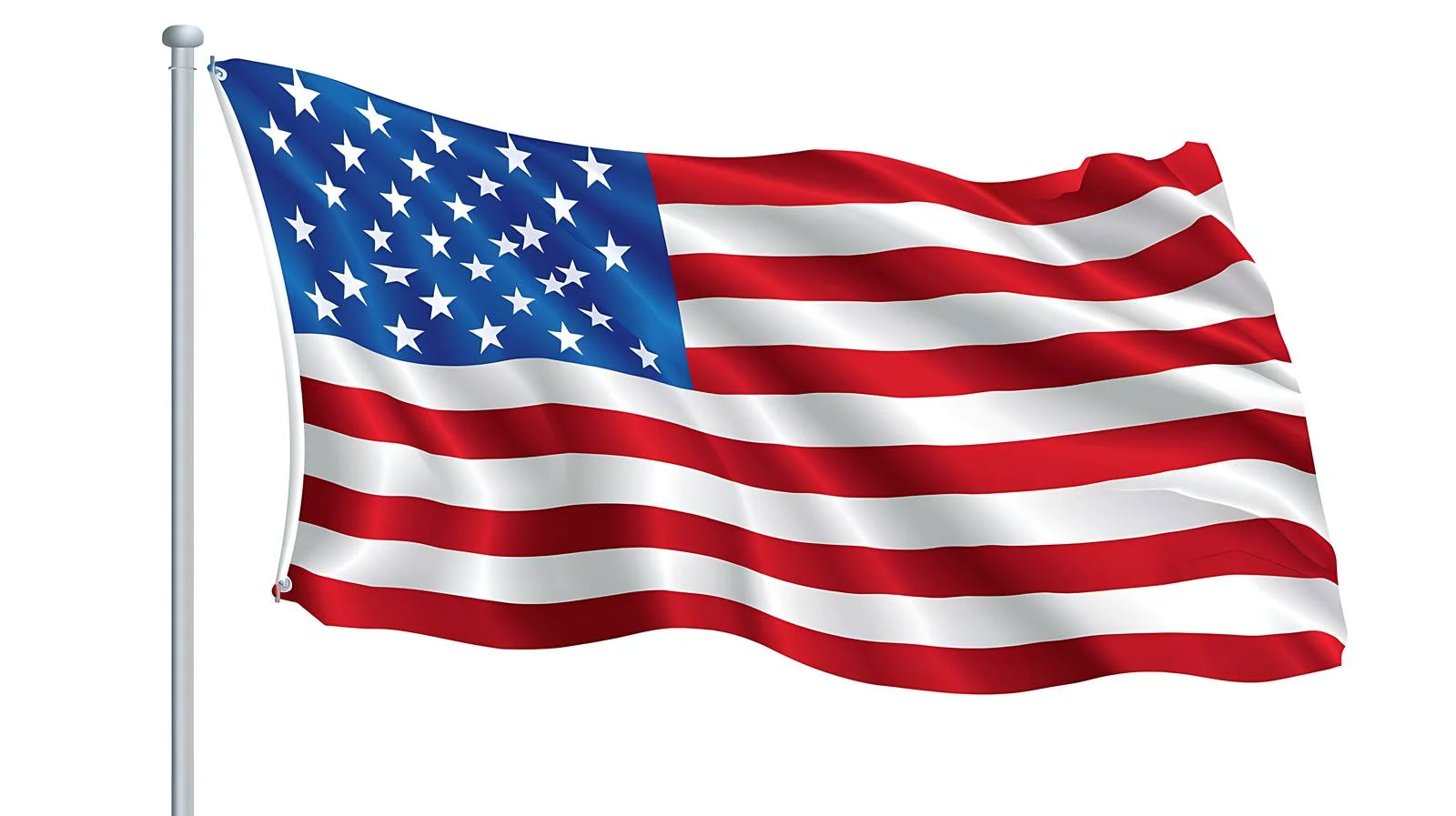 American Flag Fluttering in the Breeze — free download from Dotvec