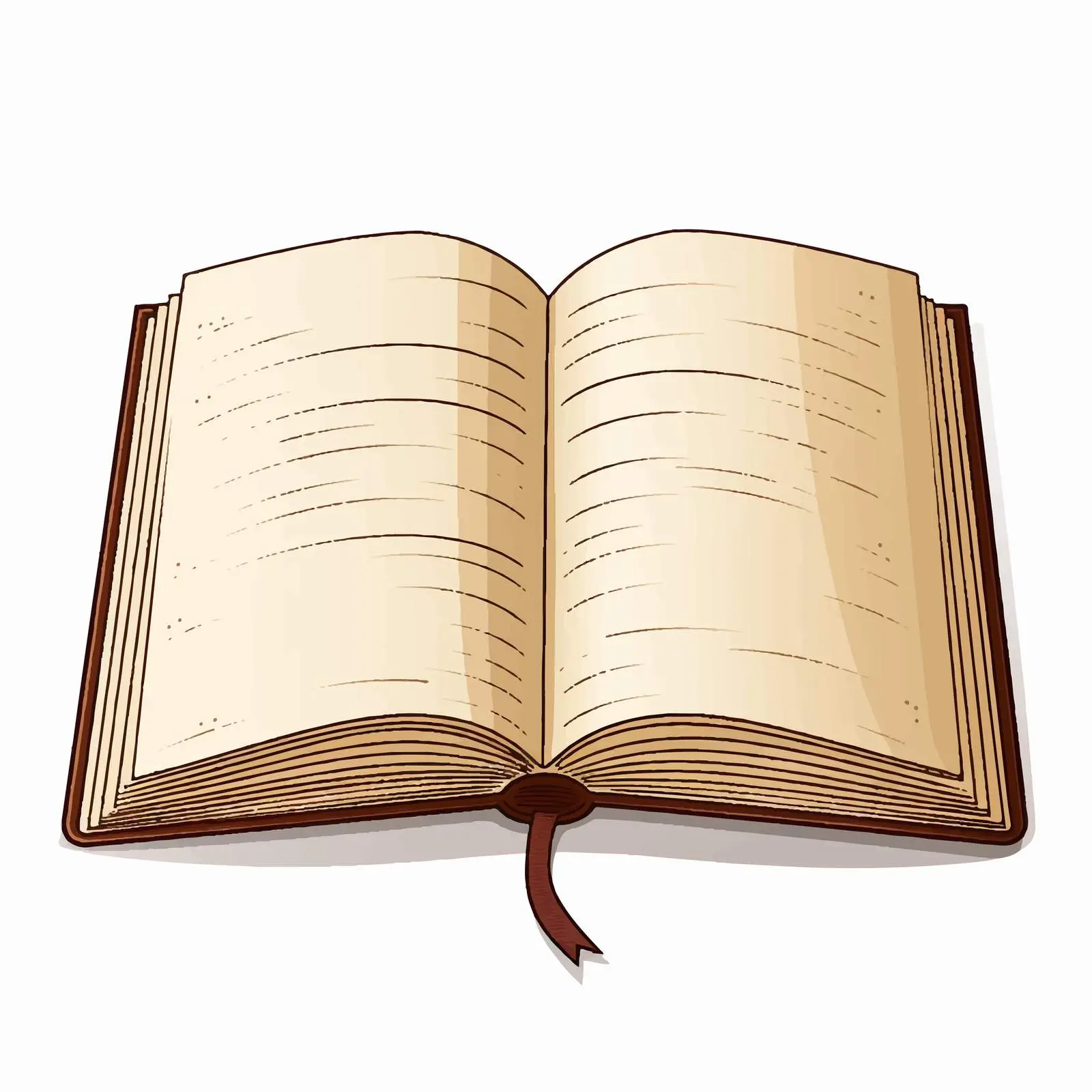 Open Blank Book Vector Illustration — free download from Dotvec