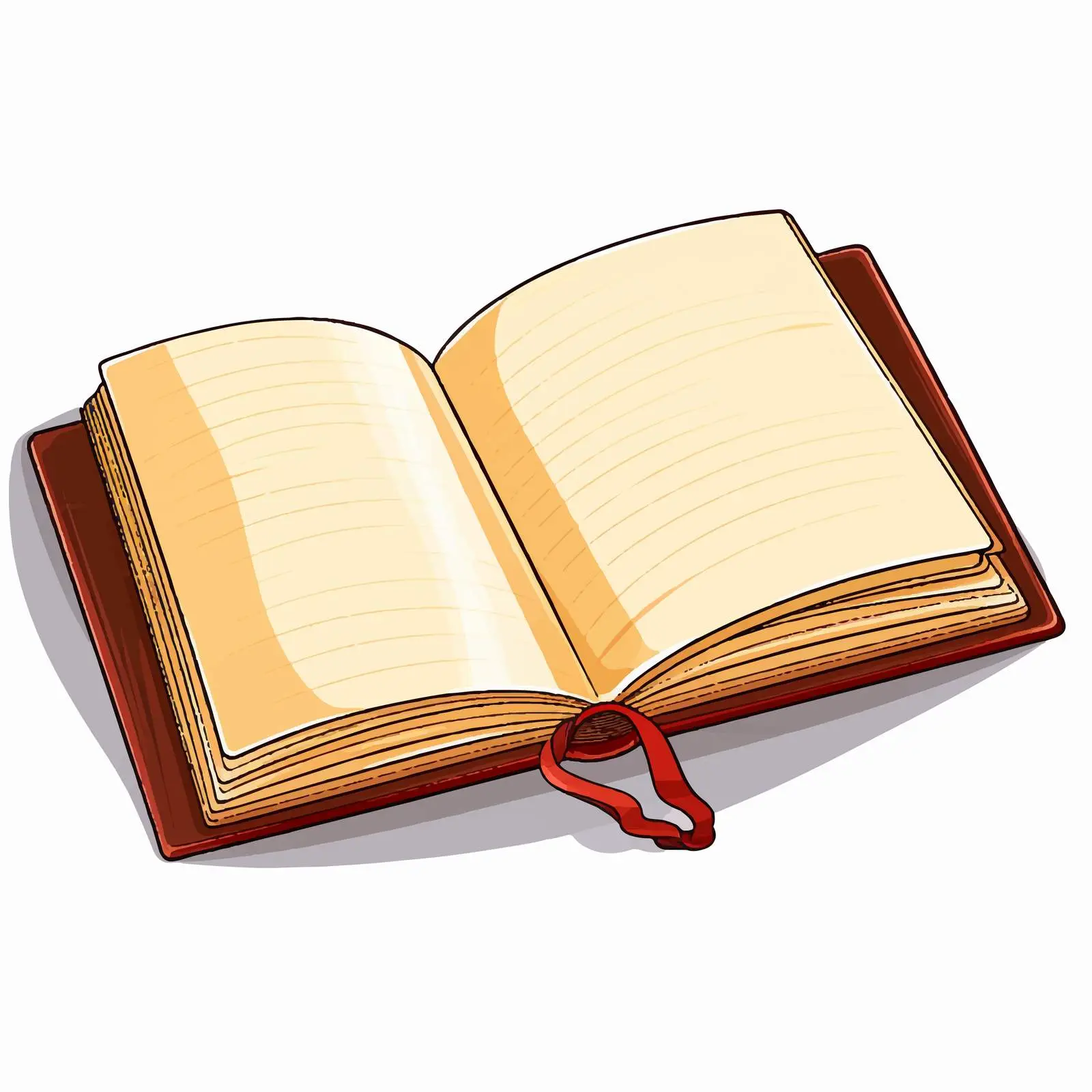 Open Blank Book Vector Illustration — free download from Dotvec