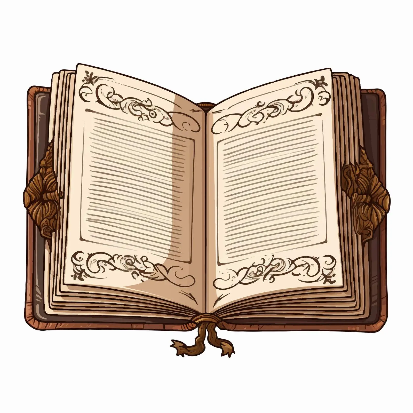 Open Blank Book Vector Illustration — free download from Dotvec